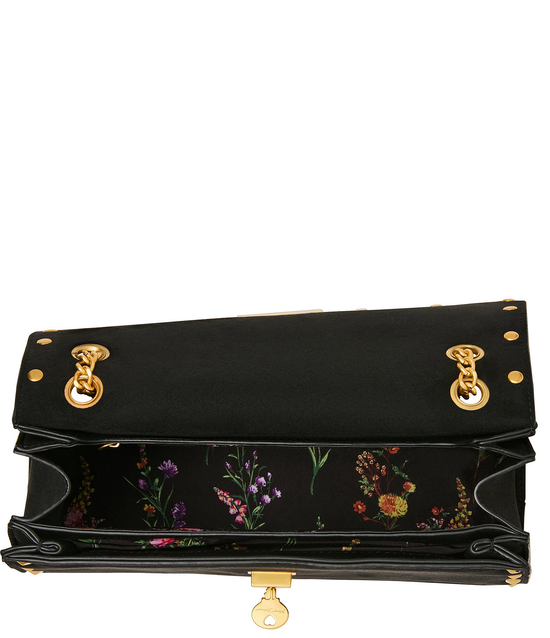 Betsey Johnson Studded Flap Shoulder