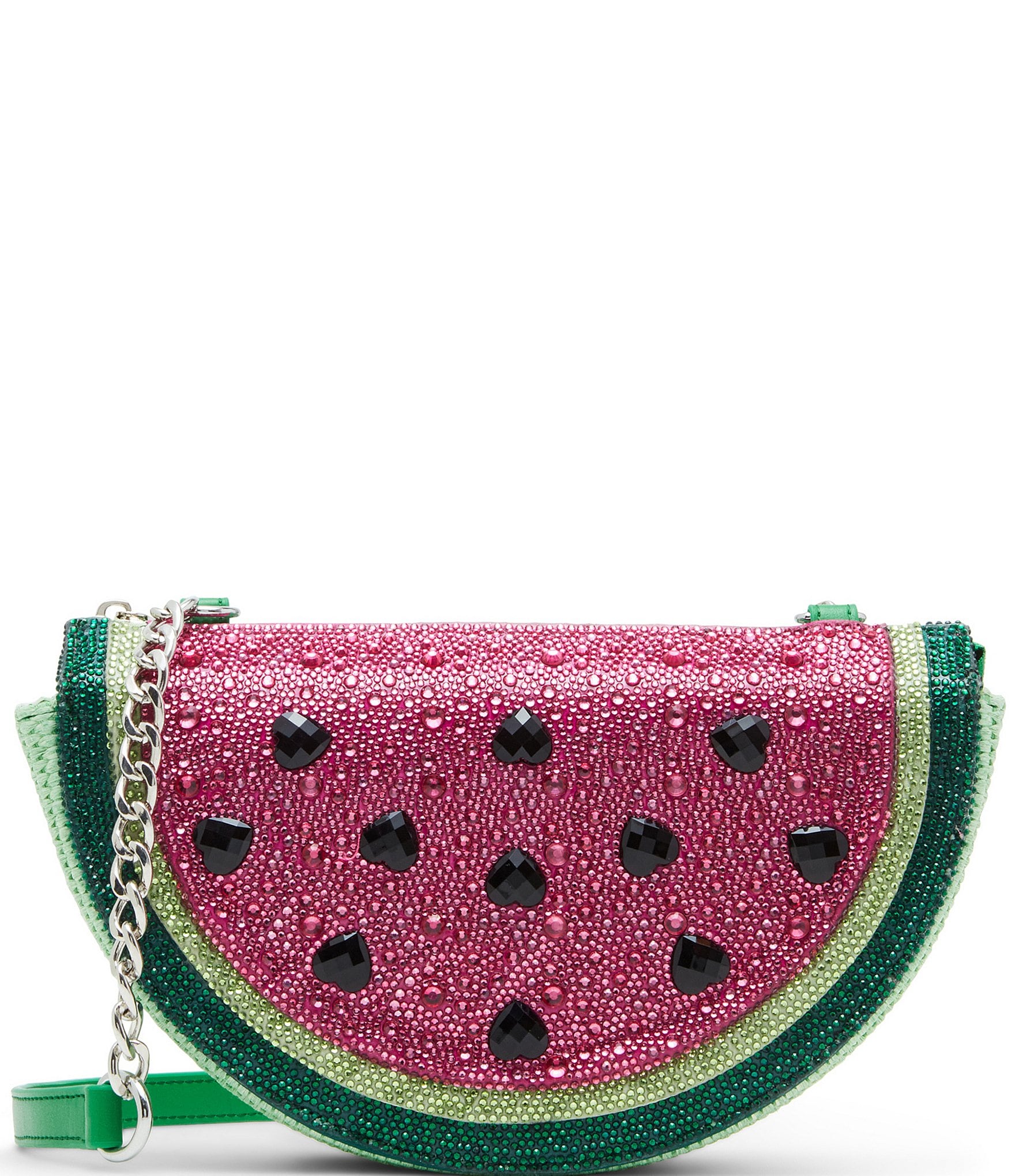 Betsey Johnson Sugar High Rhinestone Watermelon Crossbody Bag