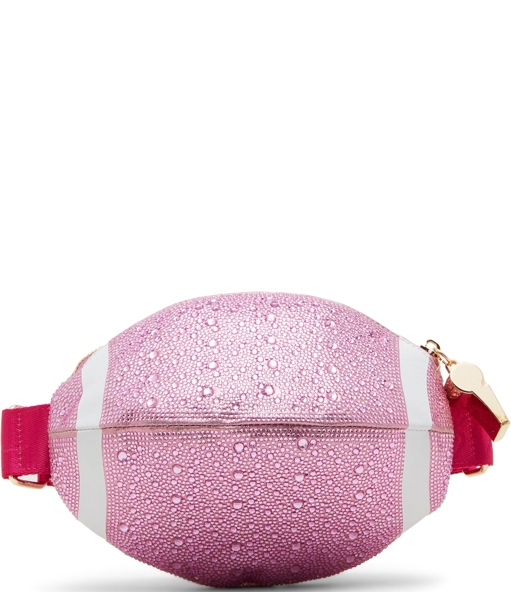 Betsey Johnson Tackle Me Rhinestone Football Sling Crossbody Bag