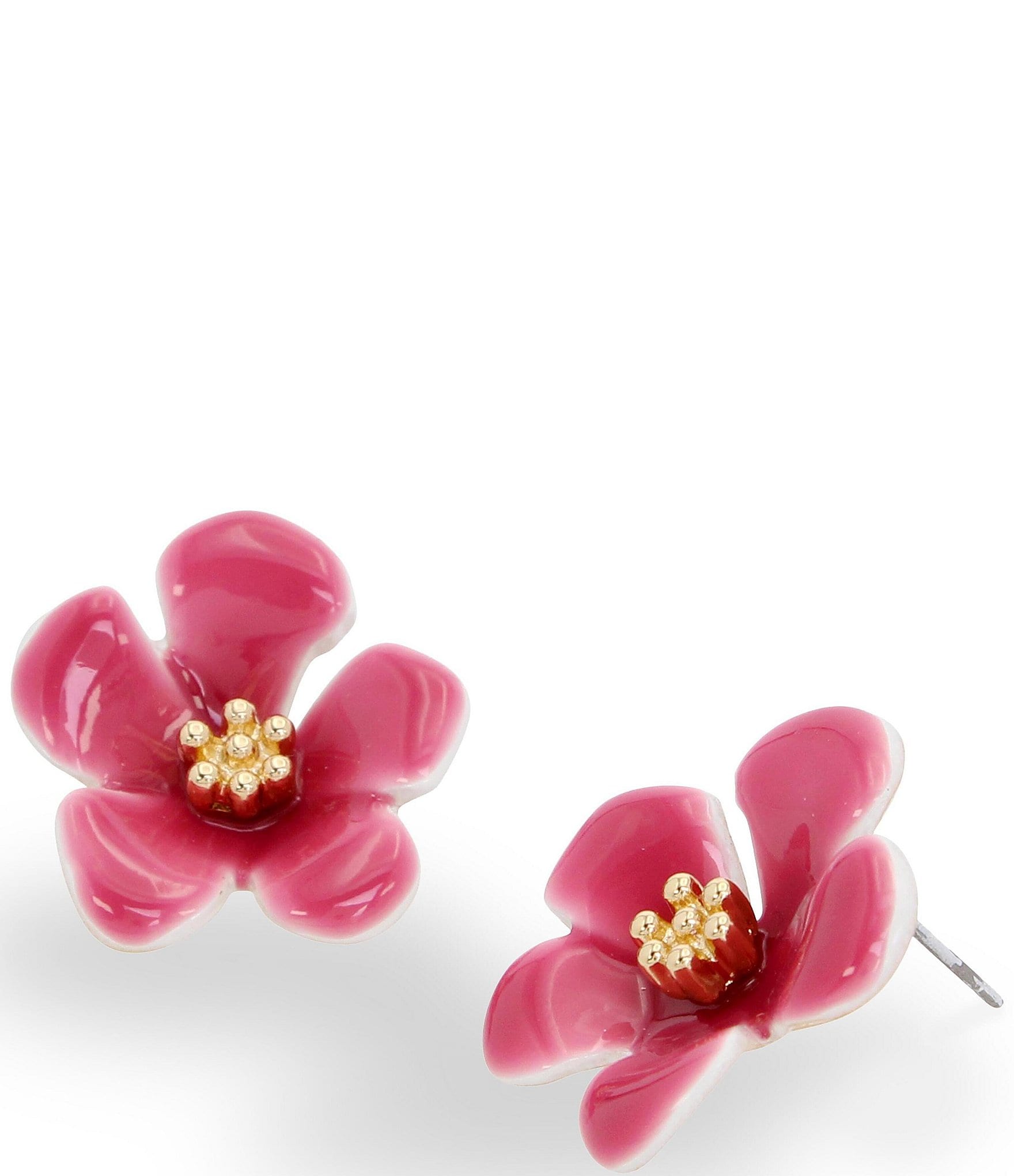 Betsey Johnson Tropical Flower Stud Earrings