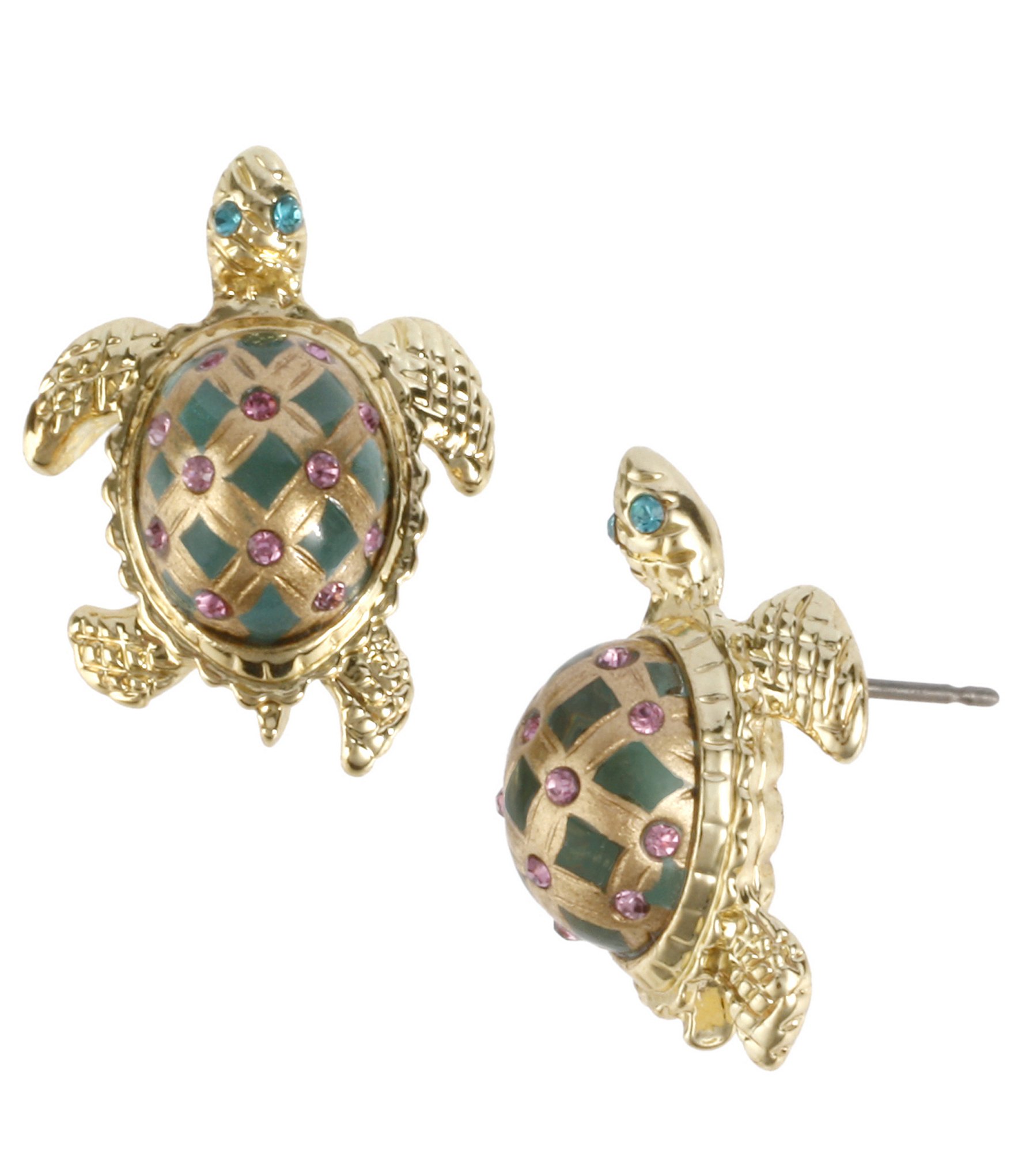 Betsey Johnson Turtle Stud Earrings | Dillards