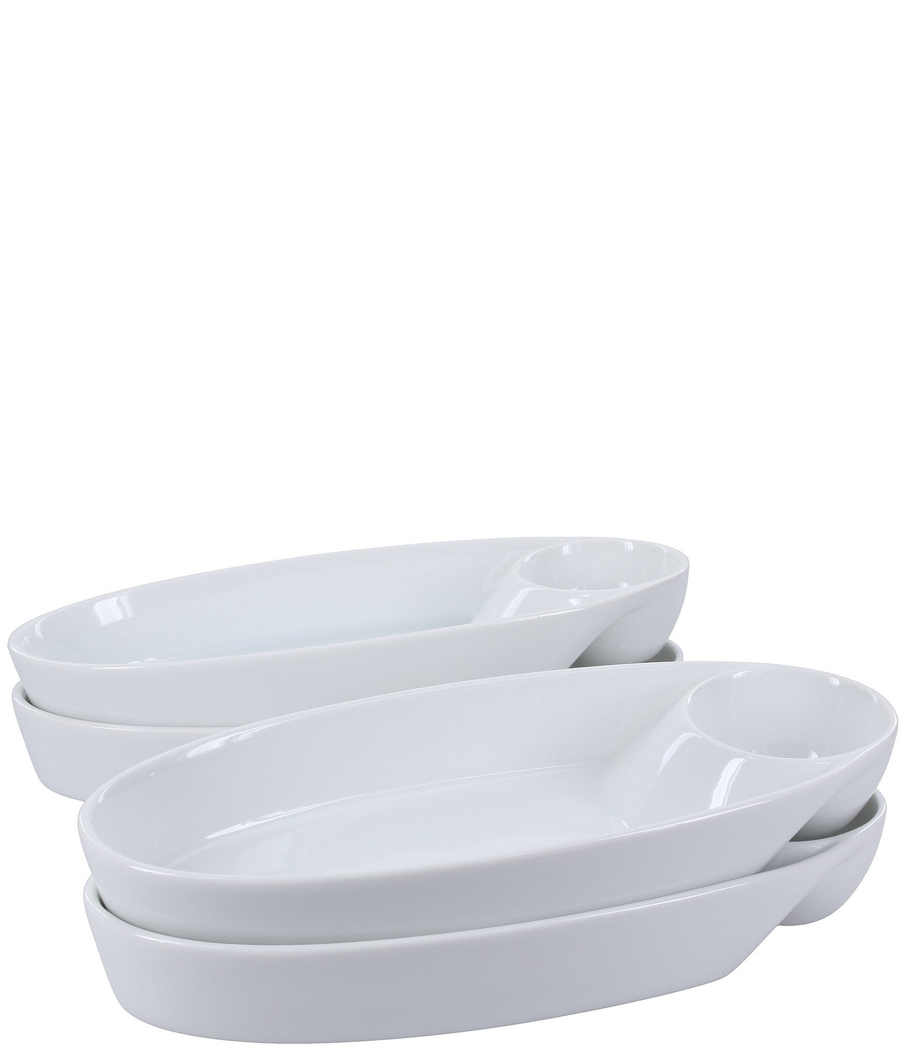 BIA Cordon Bleu Classic Collection Oval Chip N' Dip, Set of 4