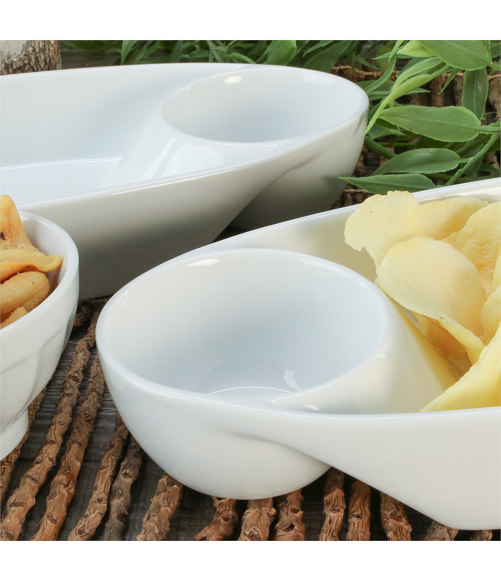 BIA Cordon Bleu Classic Collection Oval Chip N' Dip, Set of 4