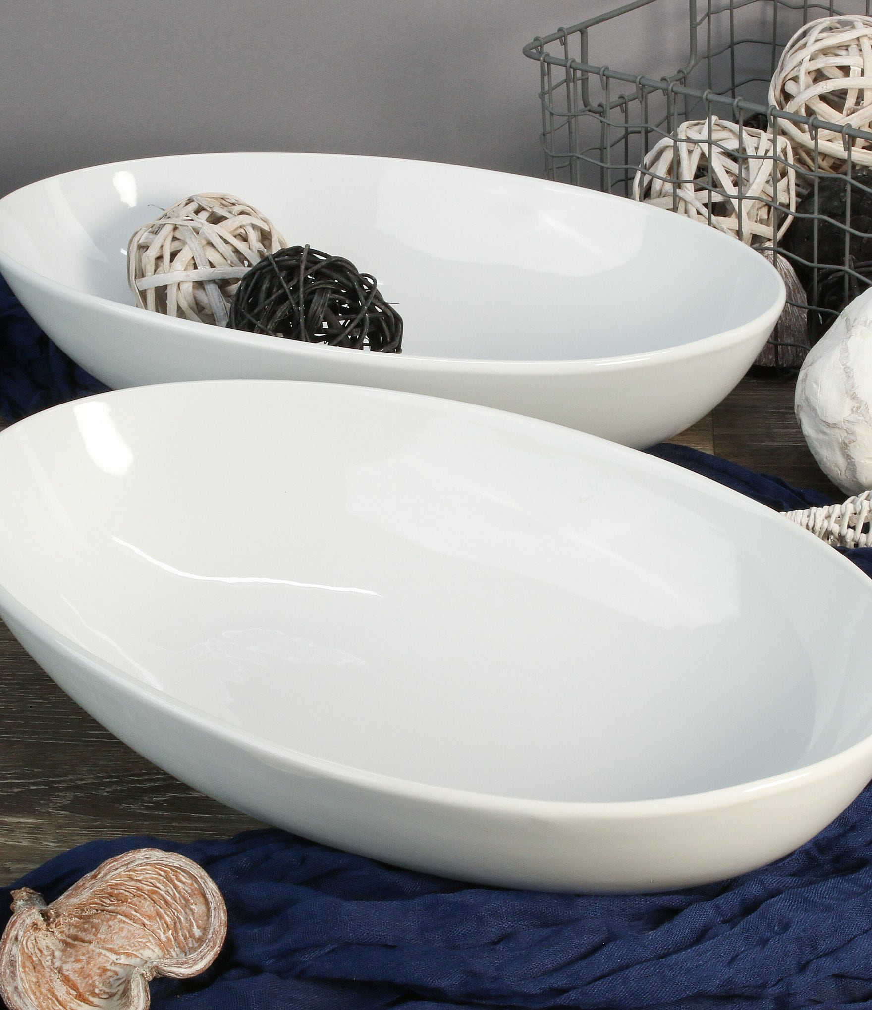 BIA Cordon Bleu Classic Collection Oval Serving Bowl, Set of 2