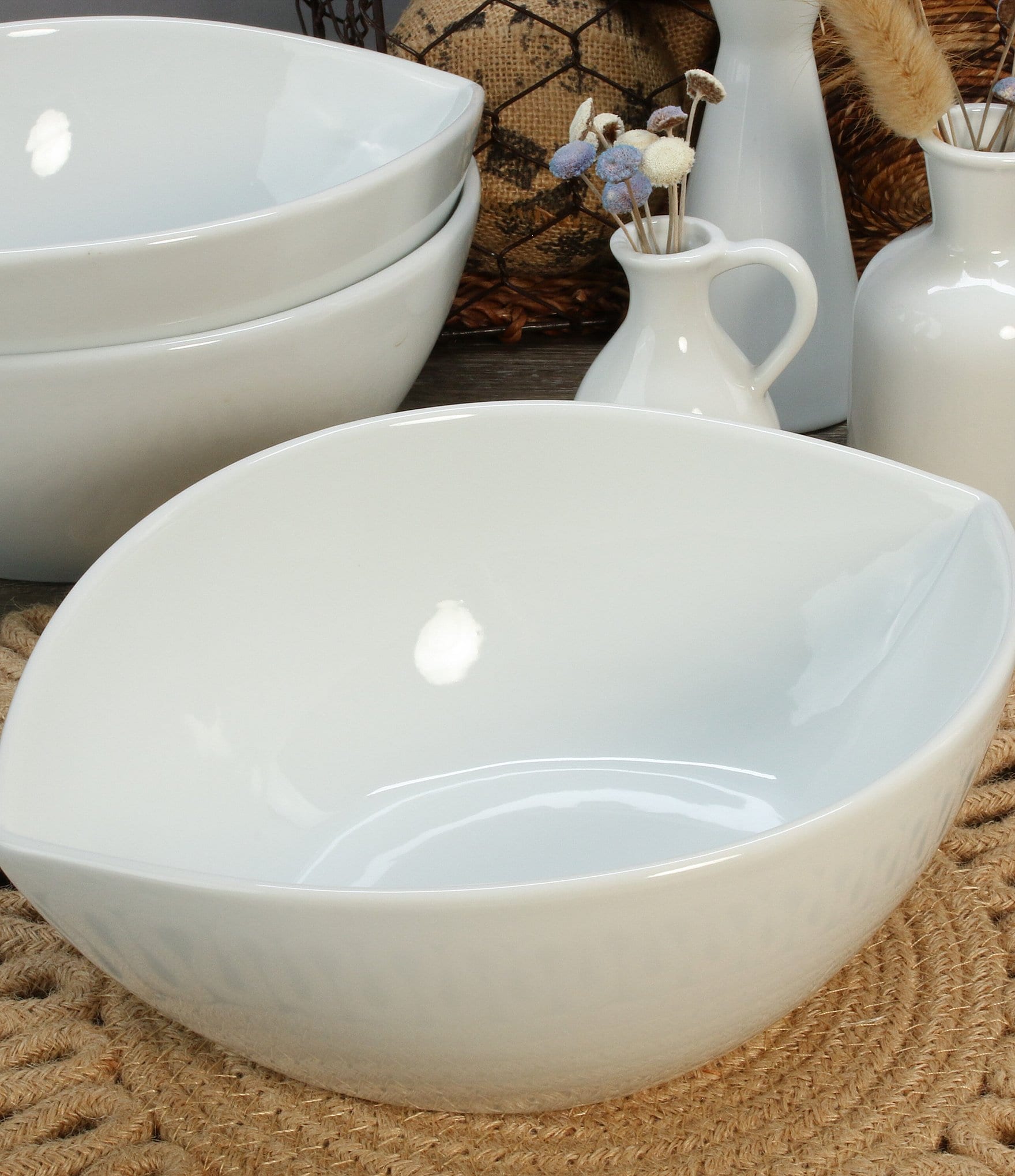 BIA Cordon Bleu Classic Collection Split Oval Serving Bowl, Set of 3