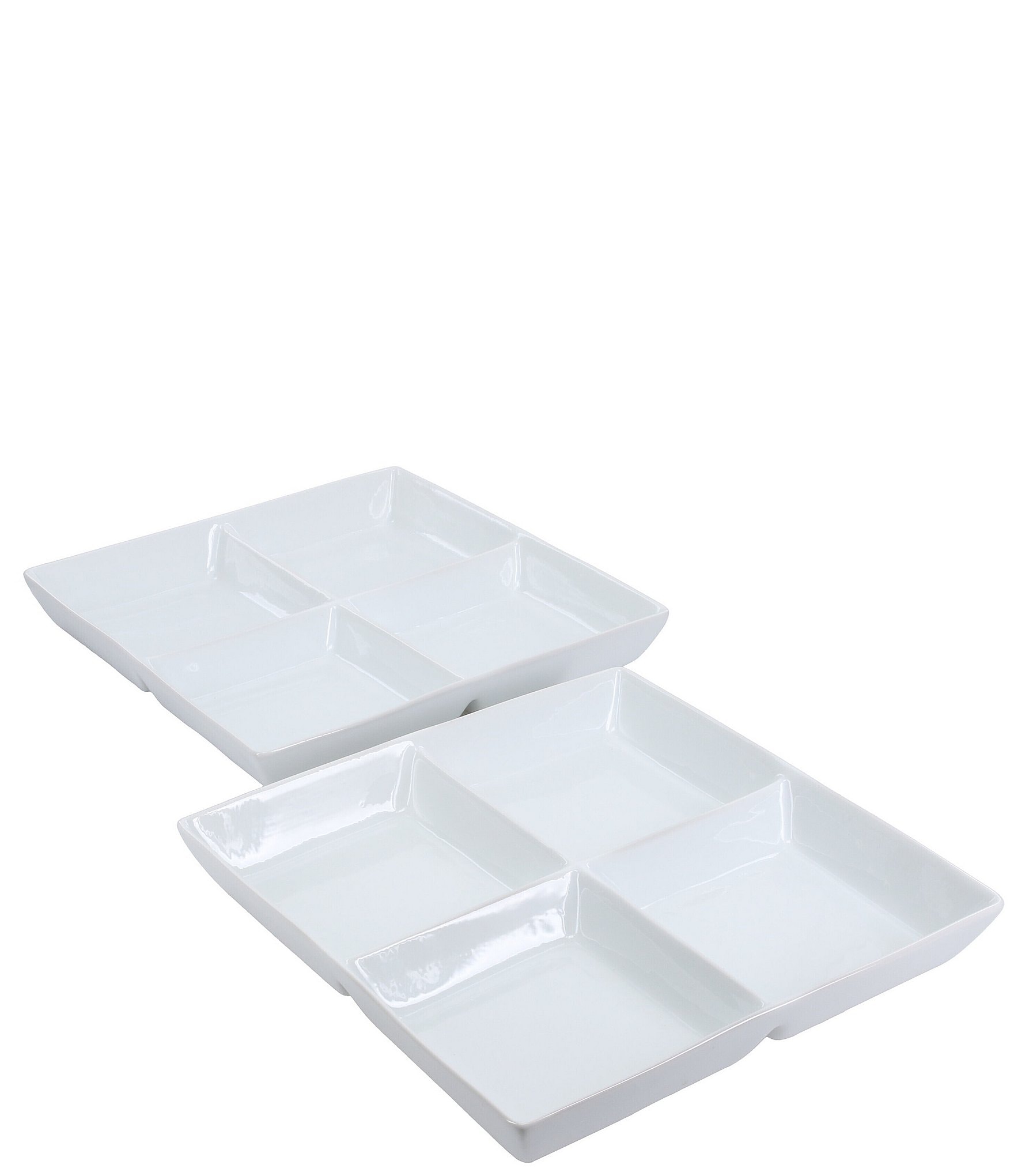 BIA Cordon Bleu Classic Collection Square Divided Serving Dish, Set of 2