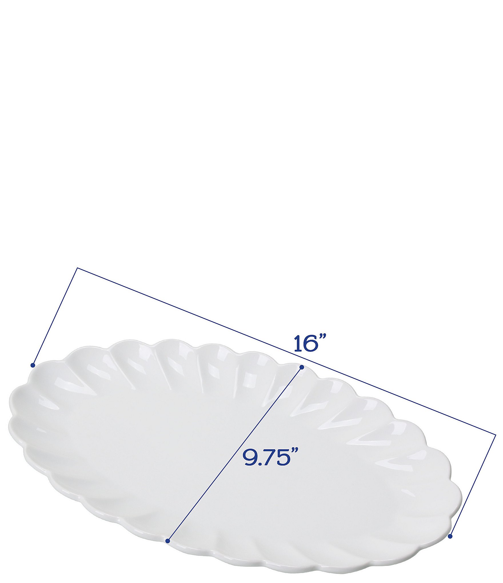 Bia Cordon Bleu Petal Collection Oval Serving Platter, Set of 2