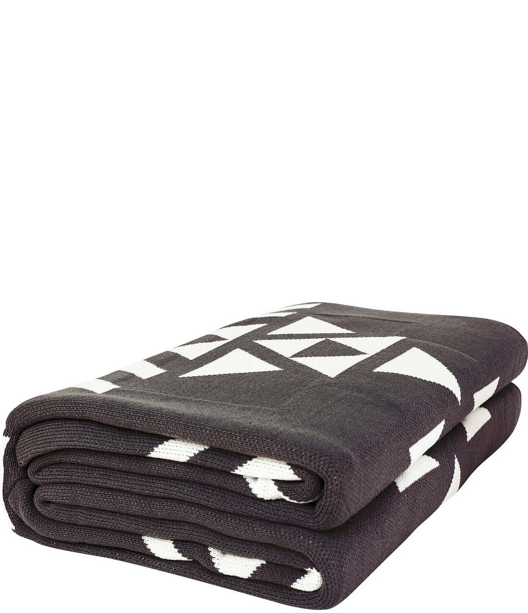 Big Blanket Co. Premium Woven™ Geometric Oversized Throw Blanket