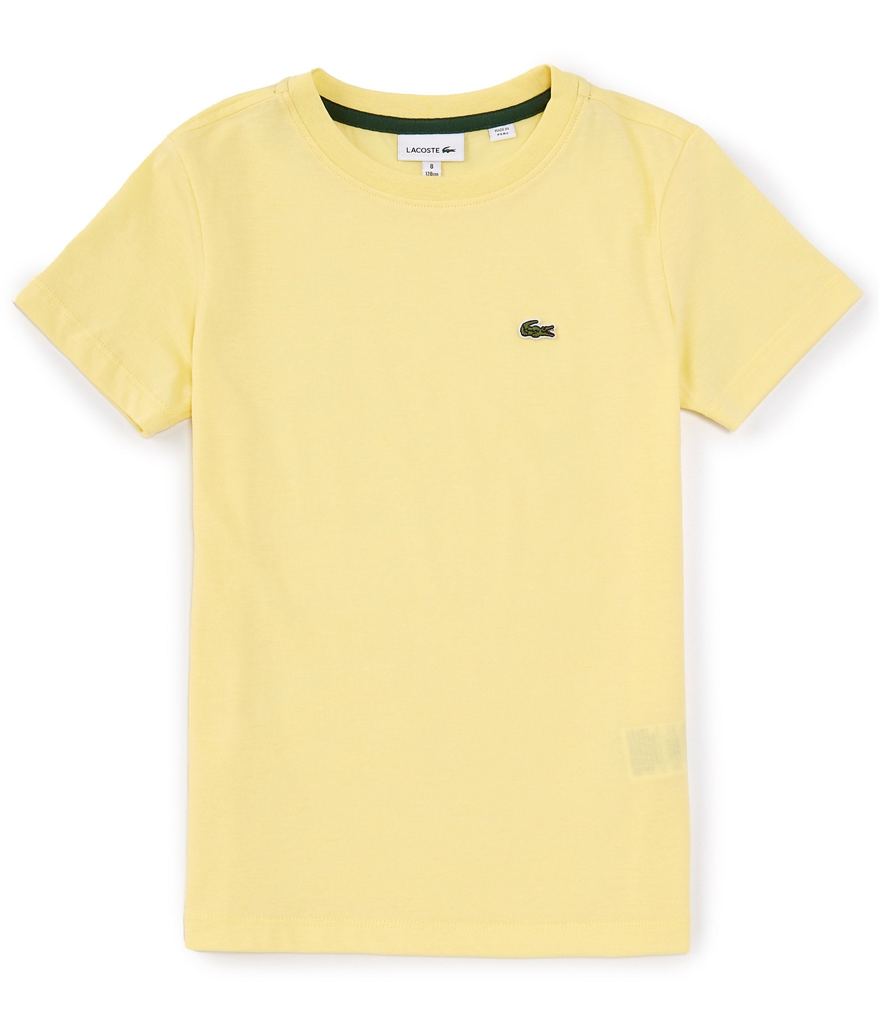 Lacoste Big Boys 8-16 Short Sleeve Basic Crew T-Shirt