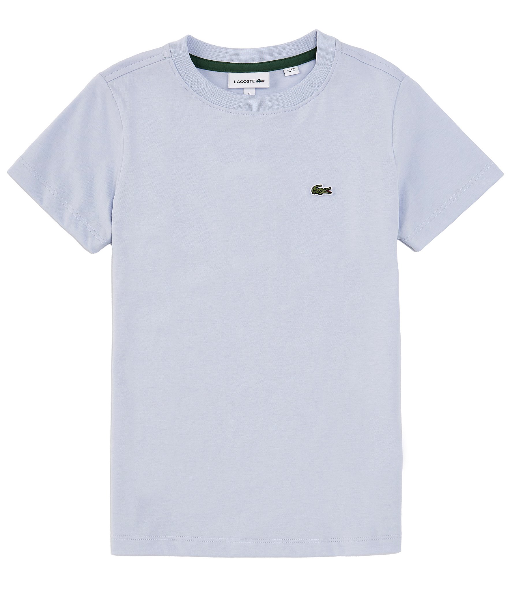 Lacoste Big Boys 8-16 Short Sleeve Basic Crew T-Shirt