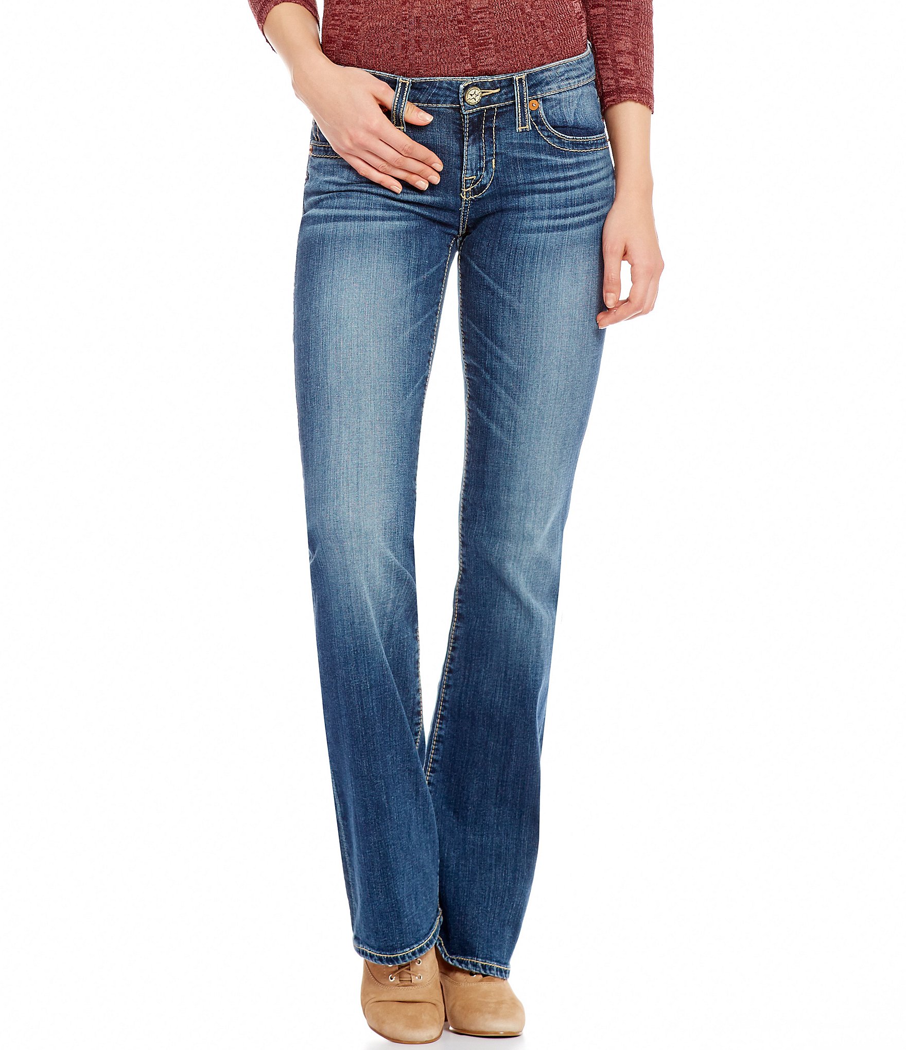 How womens barely bootcut jeans 7 year