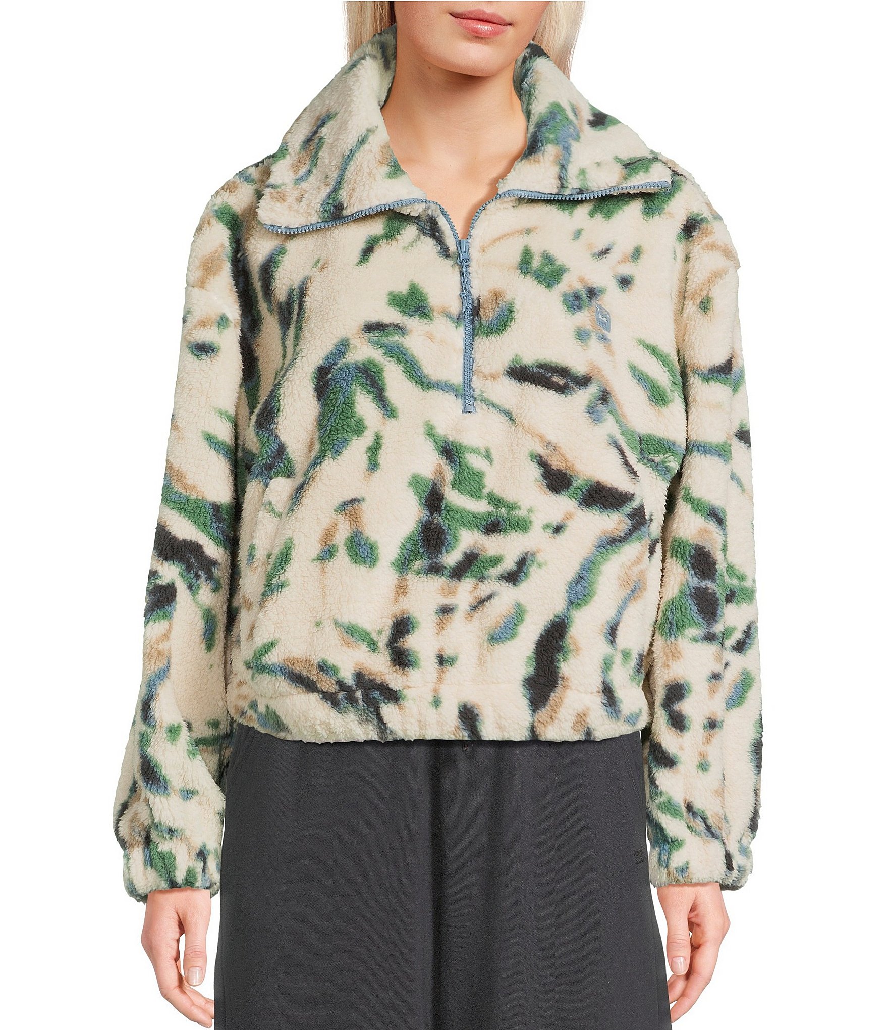 Billabong Barra Printed Long Sleeve Fleece Pullover