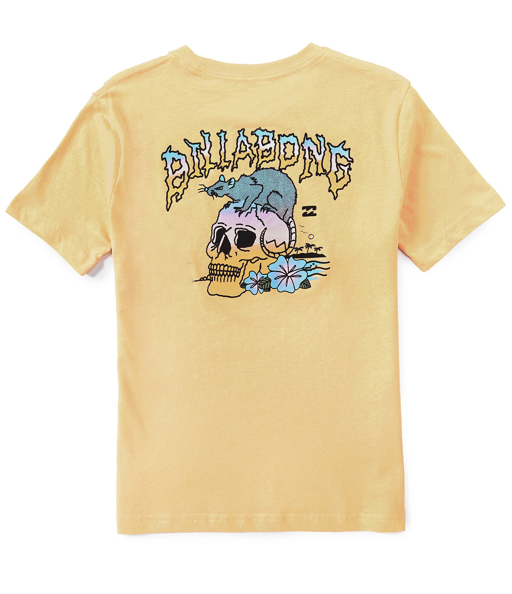 Billabong Big Boys 8-20 Short-Sleeve Rat Skull T-Shirt