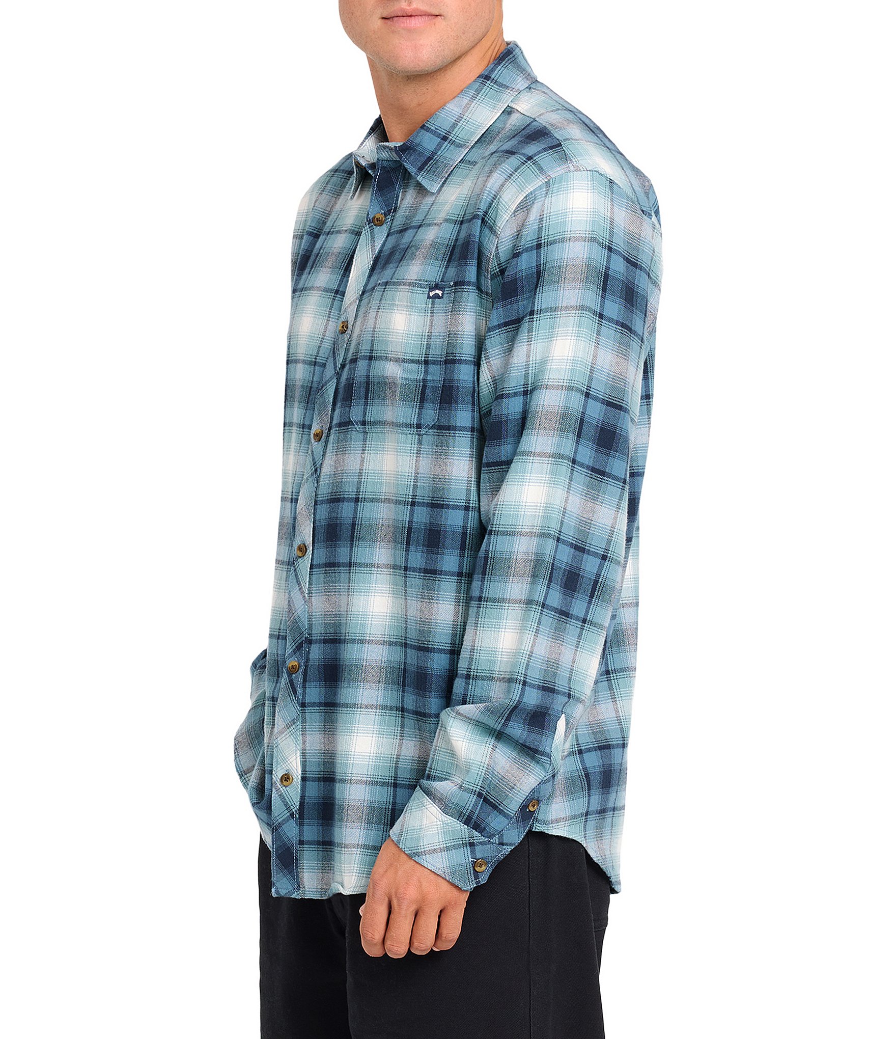 Billabong Coastline Plaid Flannel Shirt