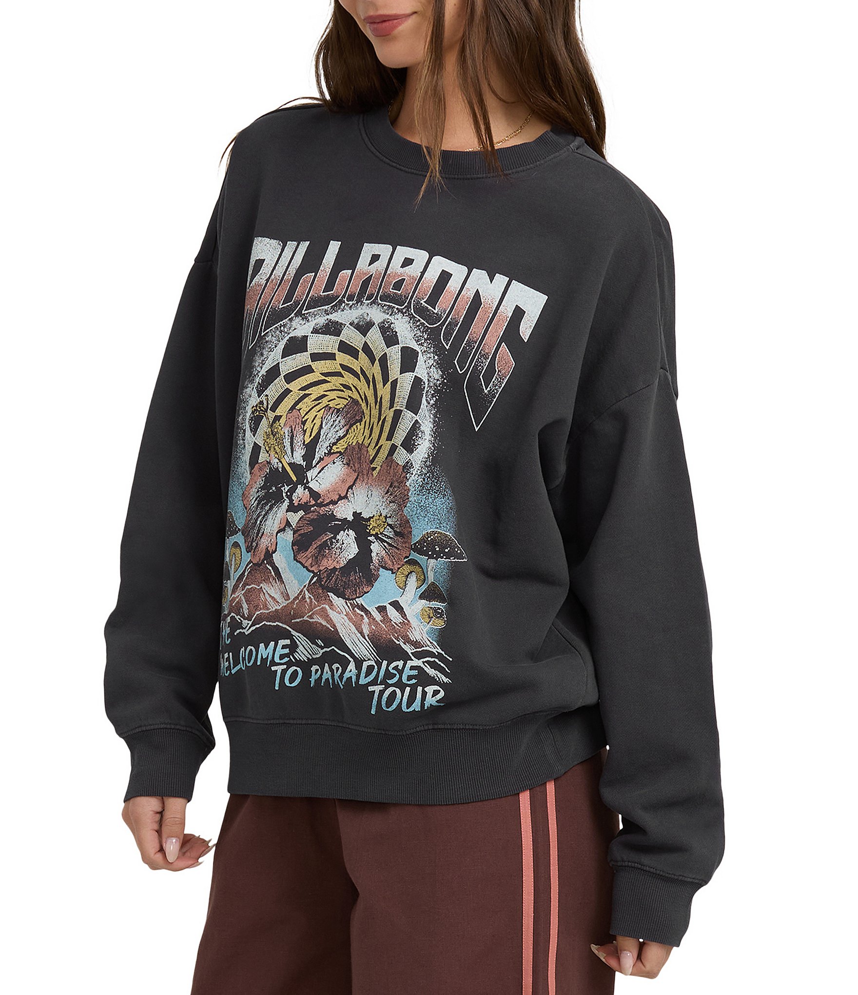 Billabong Echo Long Sleeve Brushed Fleece Sweatshirt