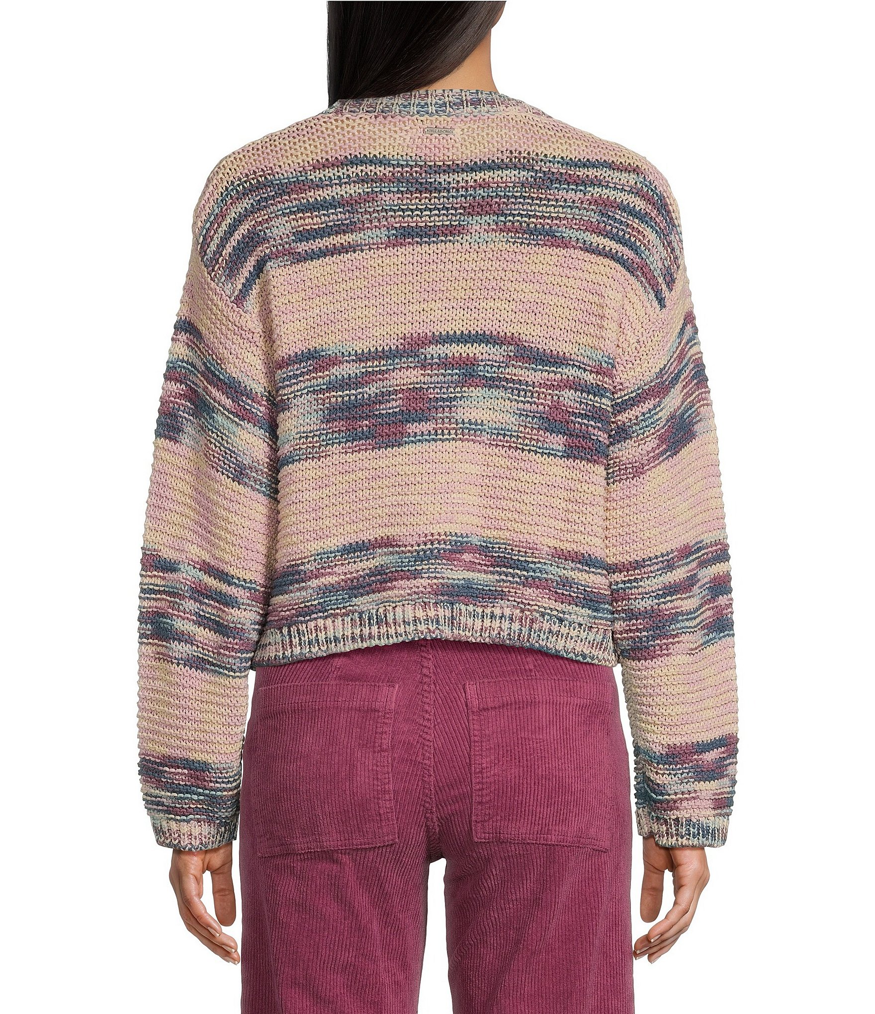 Billabong Fade Out Long Sleeve Space Dyed Stripe Sweater