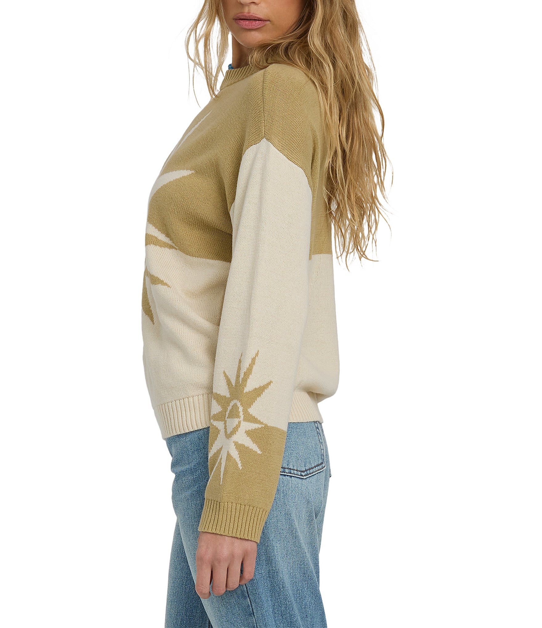 Billabong Long Sleeve Graphic Reverse Heat Sweater