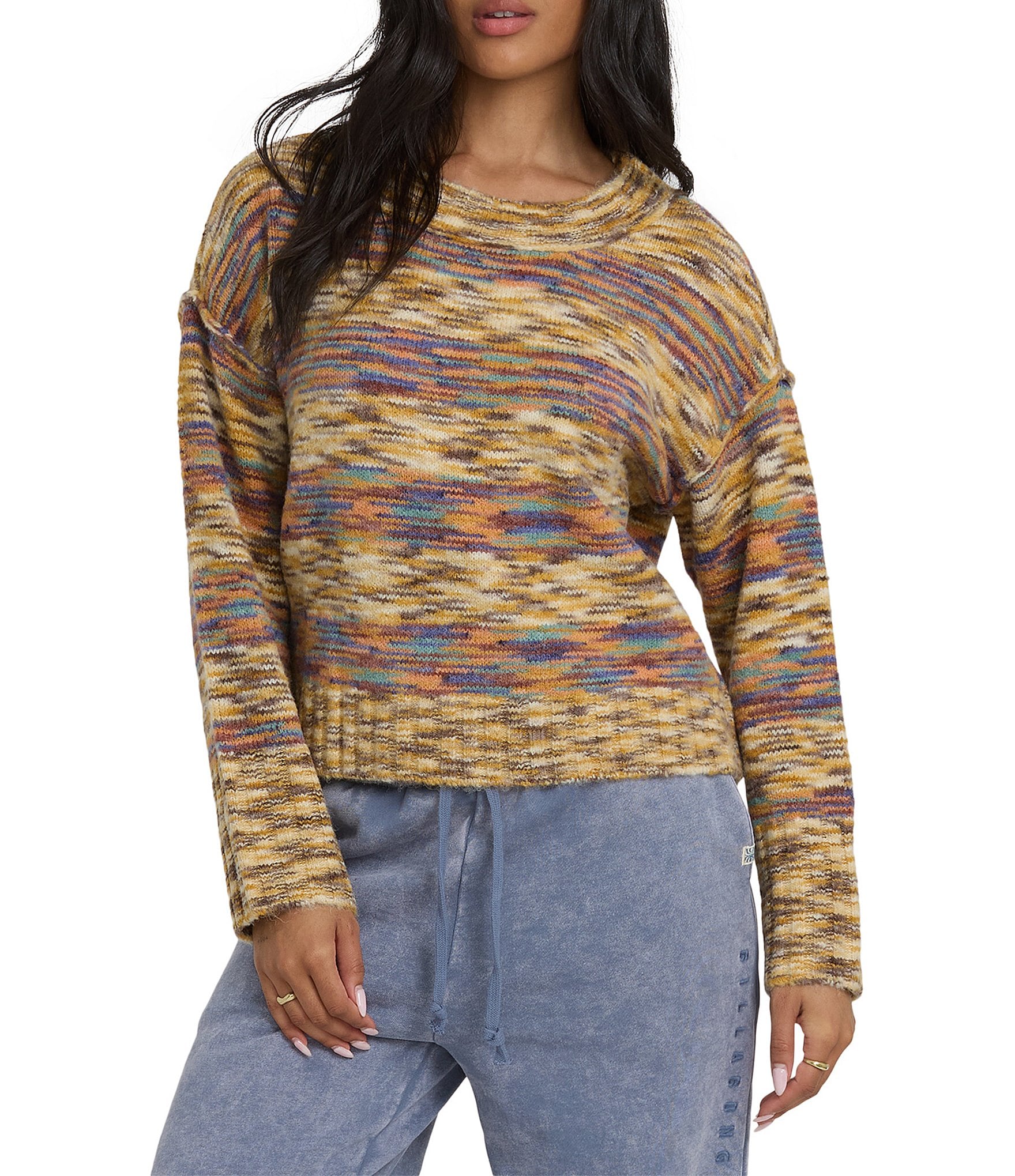 Billabong Long Sleeve Malibu Creek Printed Sweater