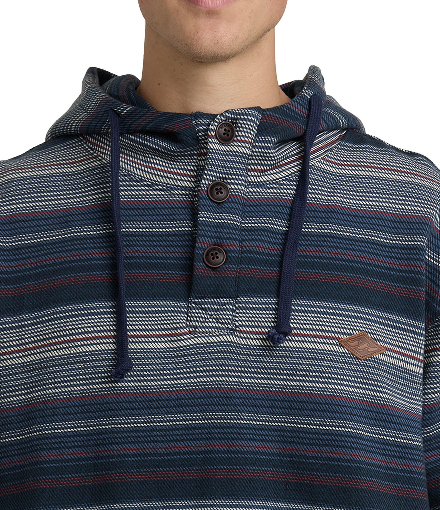 Billabong Rancho Long Sleeve Horizontal Striped Hooded Pullover