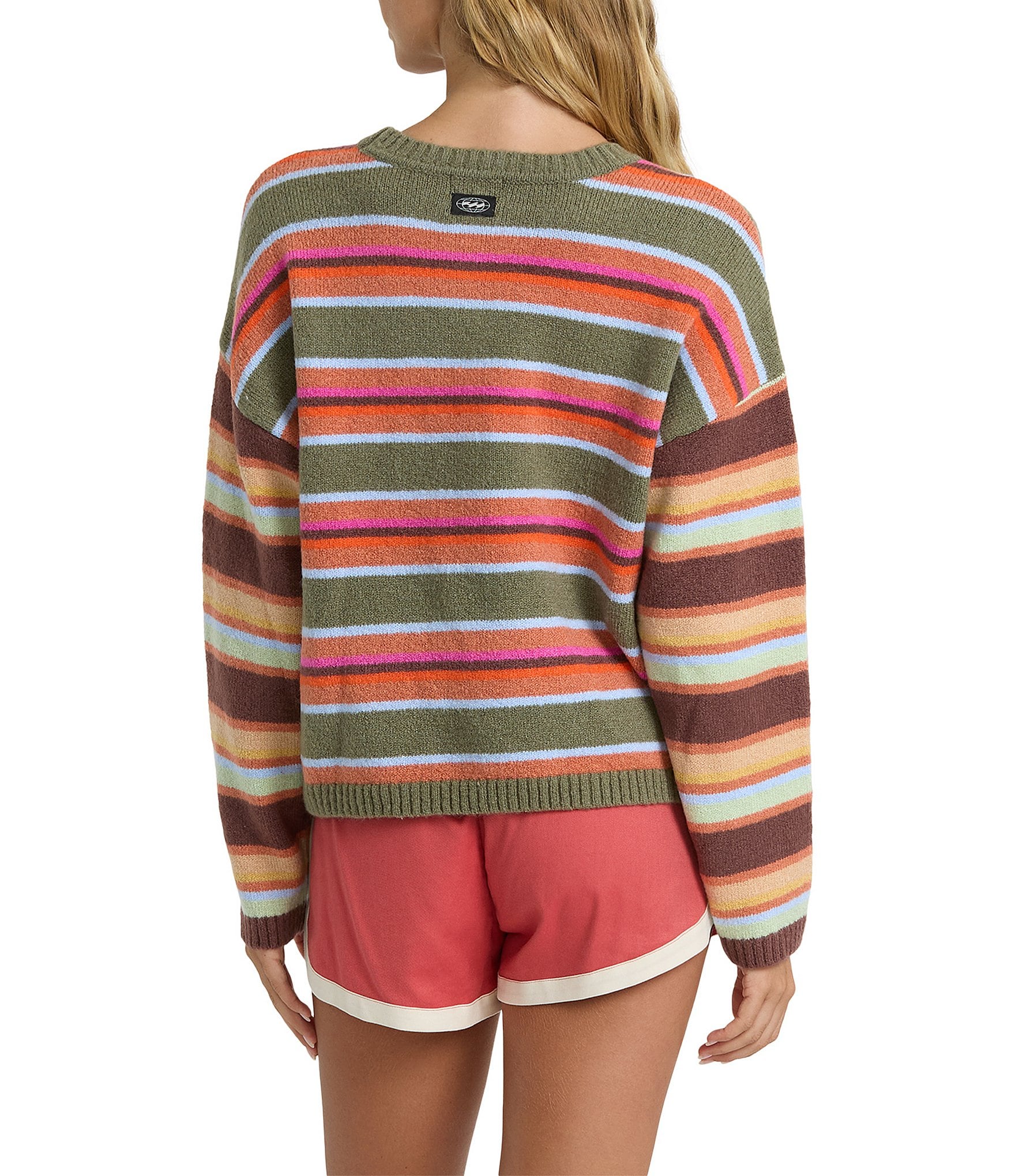 Billabong Red Rocks Striped Knit Sweater