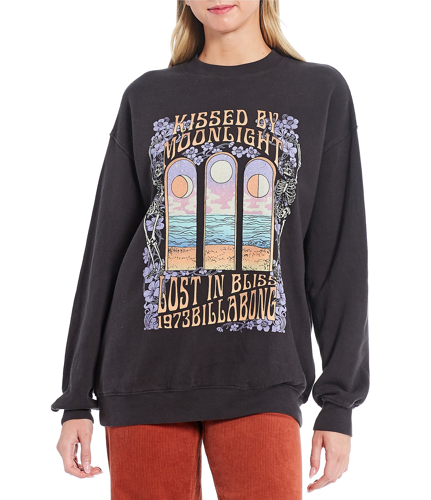 Billabong Ride In Oversized Fleece Beach Graphic Sweatshirt | Dillard's
