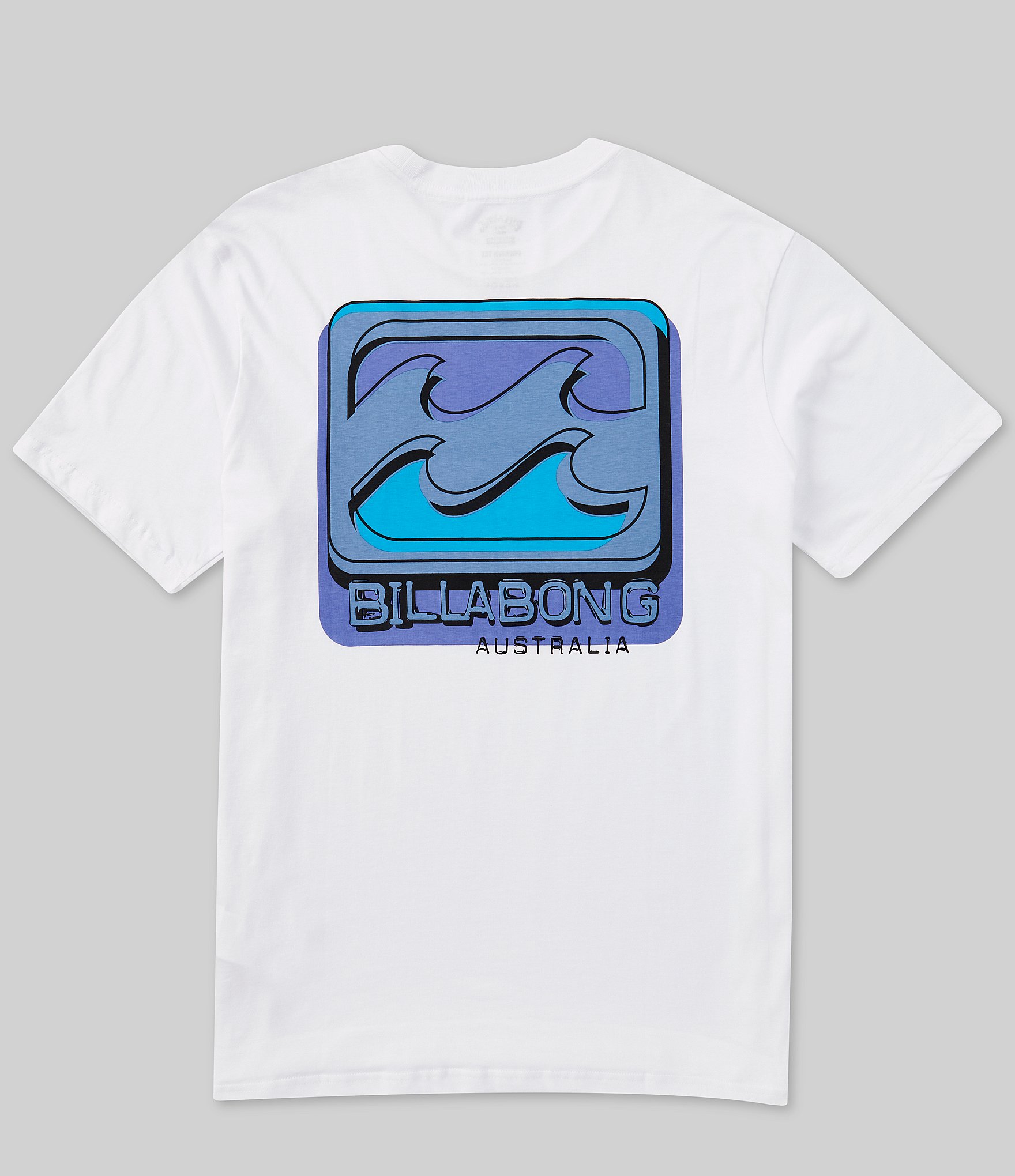 Billabong Short Sleeve Crayon Wave Graphic Logo T-Shirt