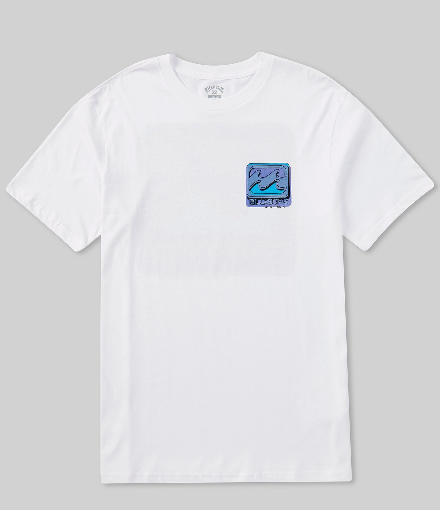 Billabong Short Sleeve Crayon Wave Graphic Logo T-Shirt