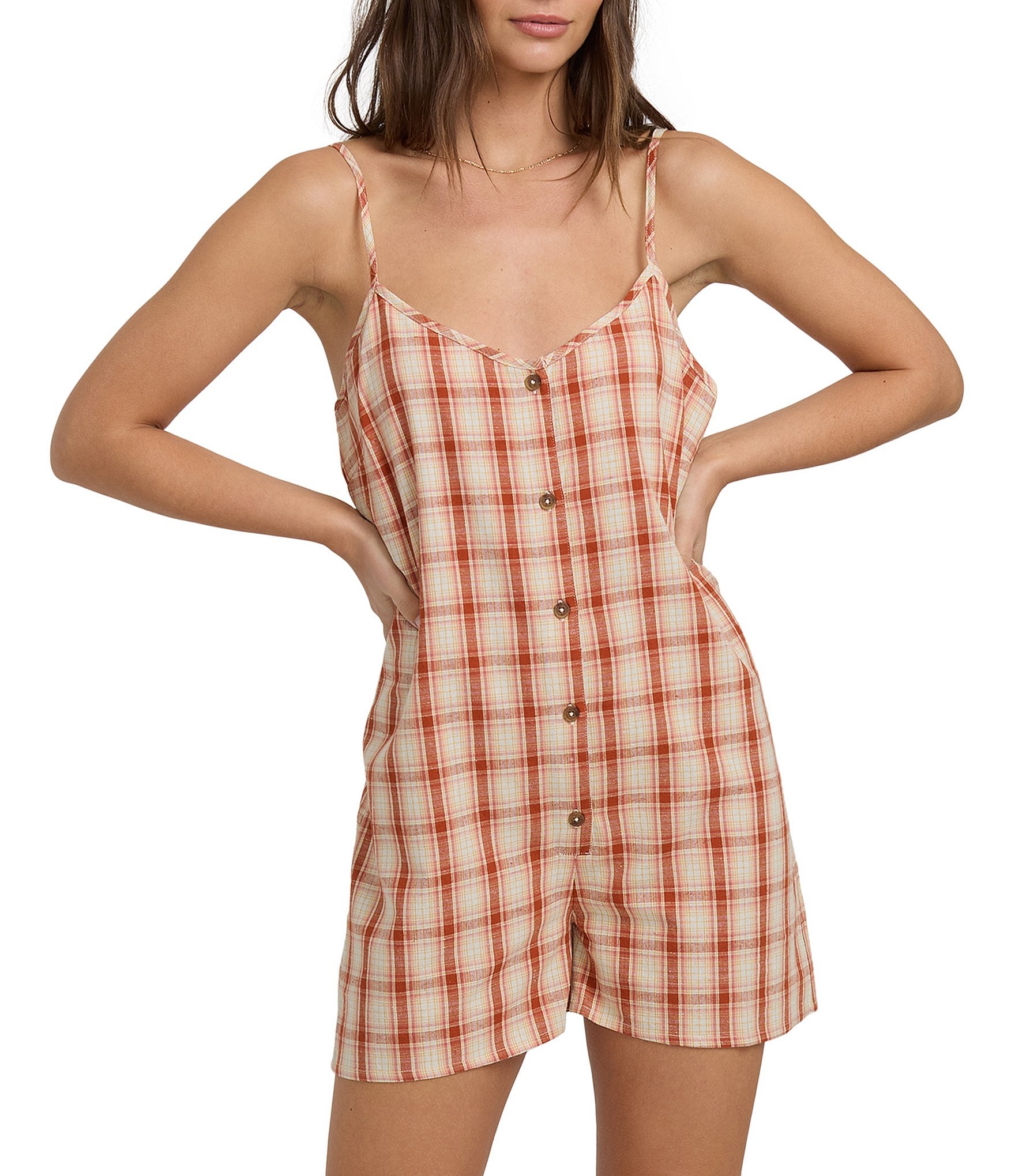 Billabong Spaghetti Strap Dreamy Daze Romper