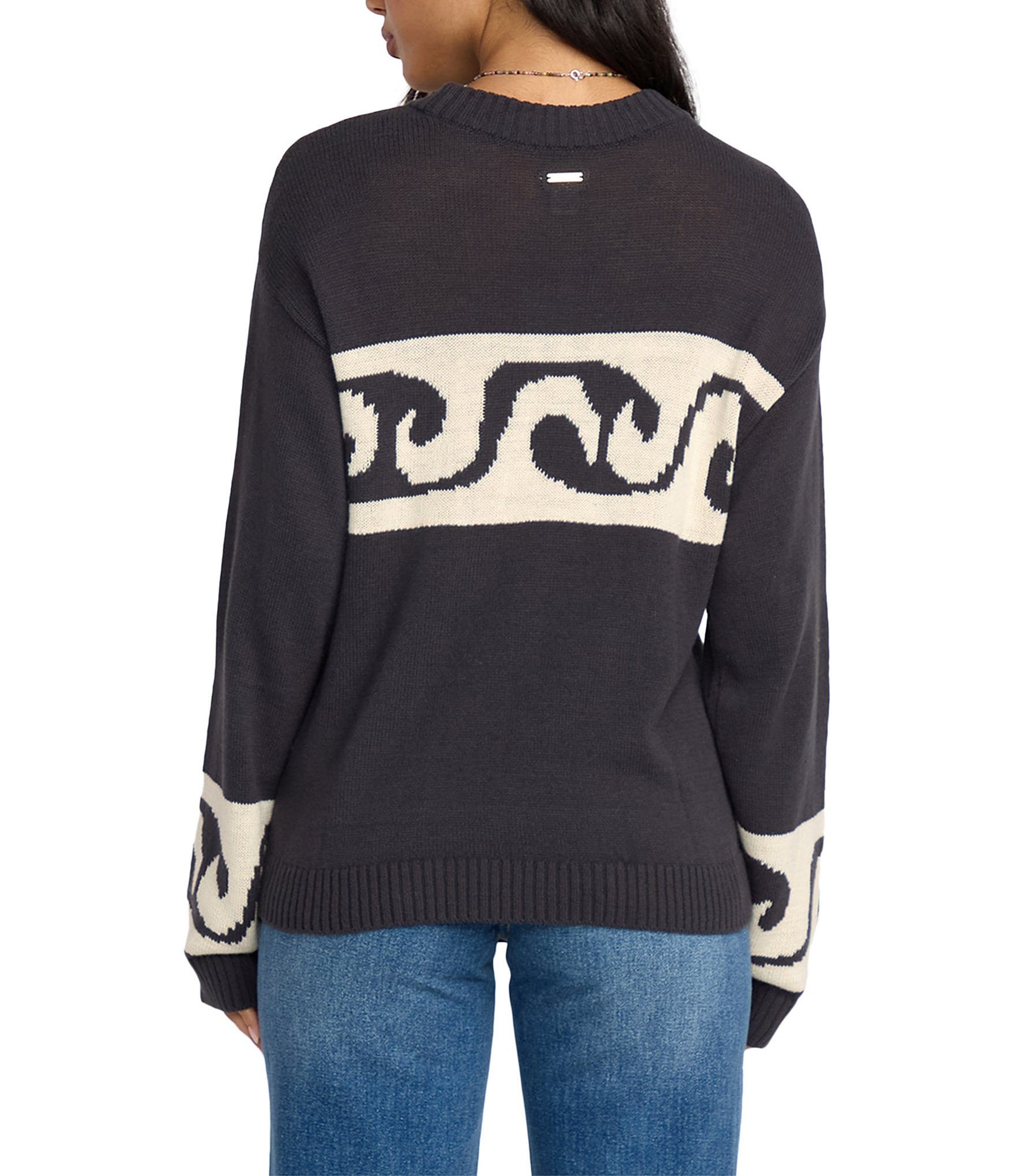 Billabong Wave Fade Long Sleeve Jacquard Sweater