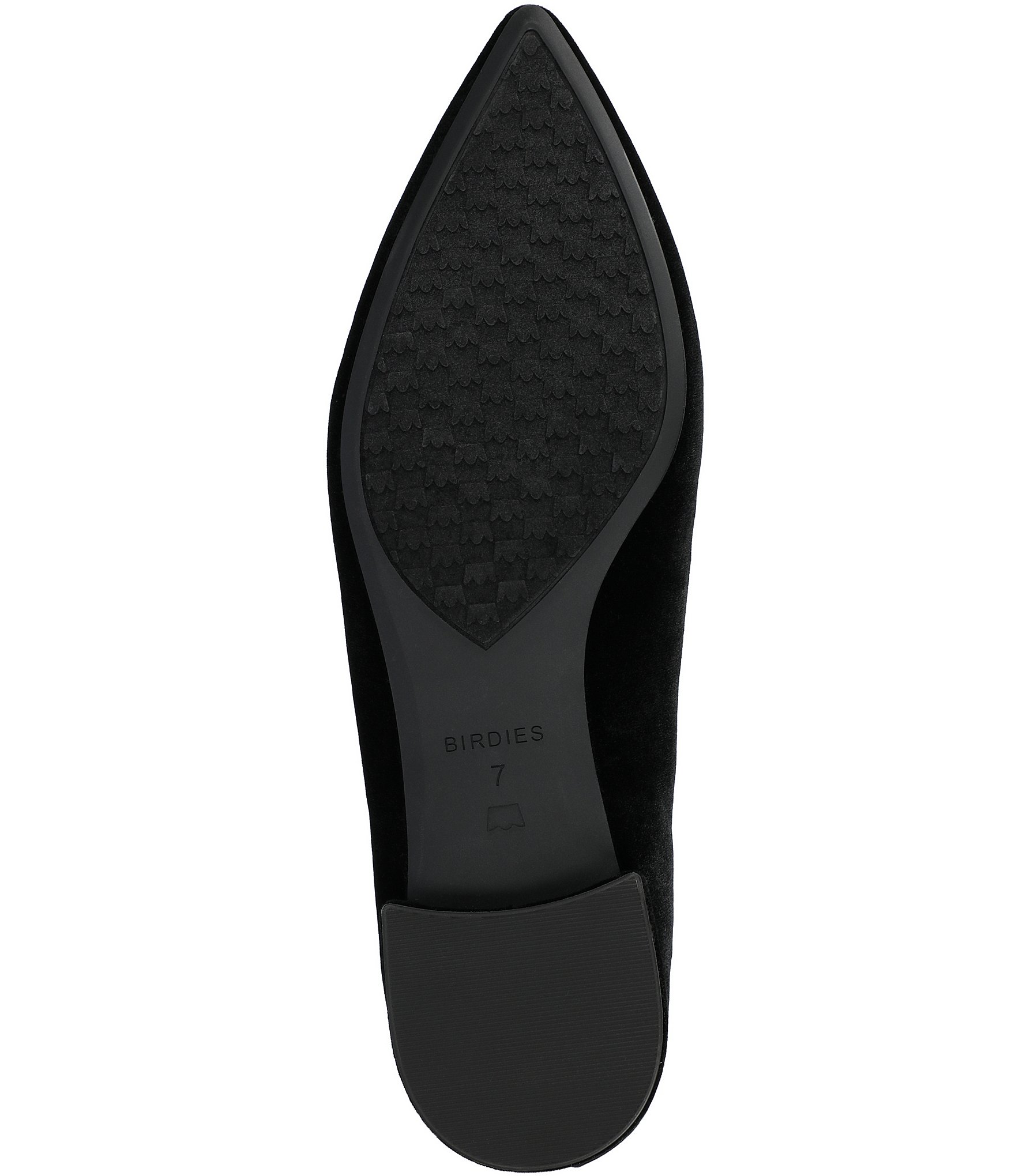 Birdies The Starfinch 15 Velvet Pointed Toe Flats