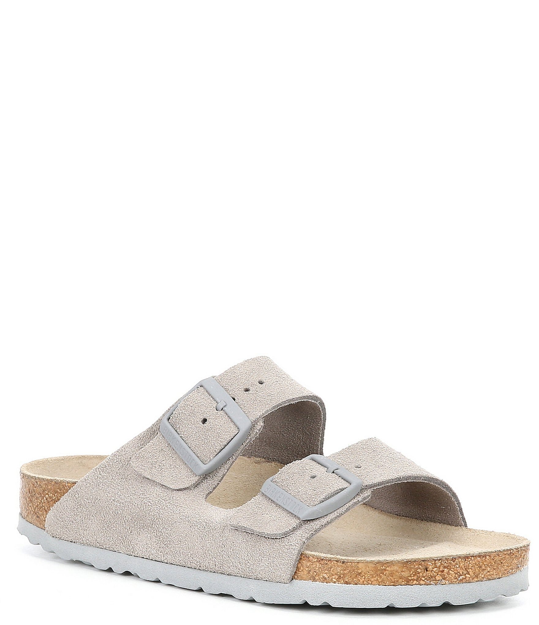 Birkenstock Women's Arizona Suede Dual Adjustable Buckle Detail