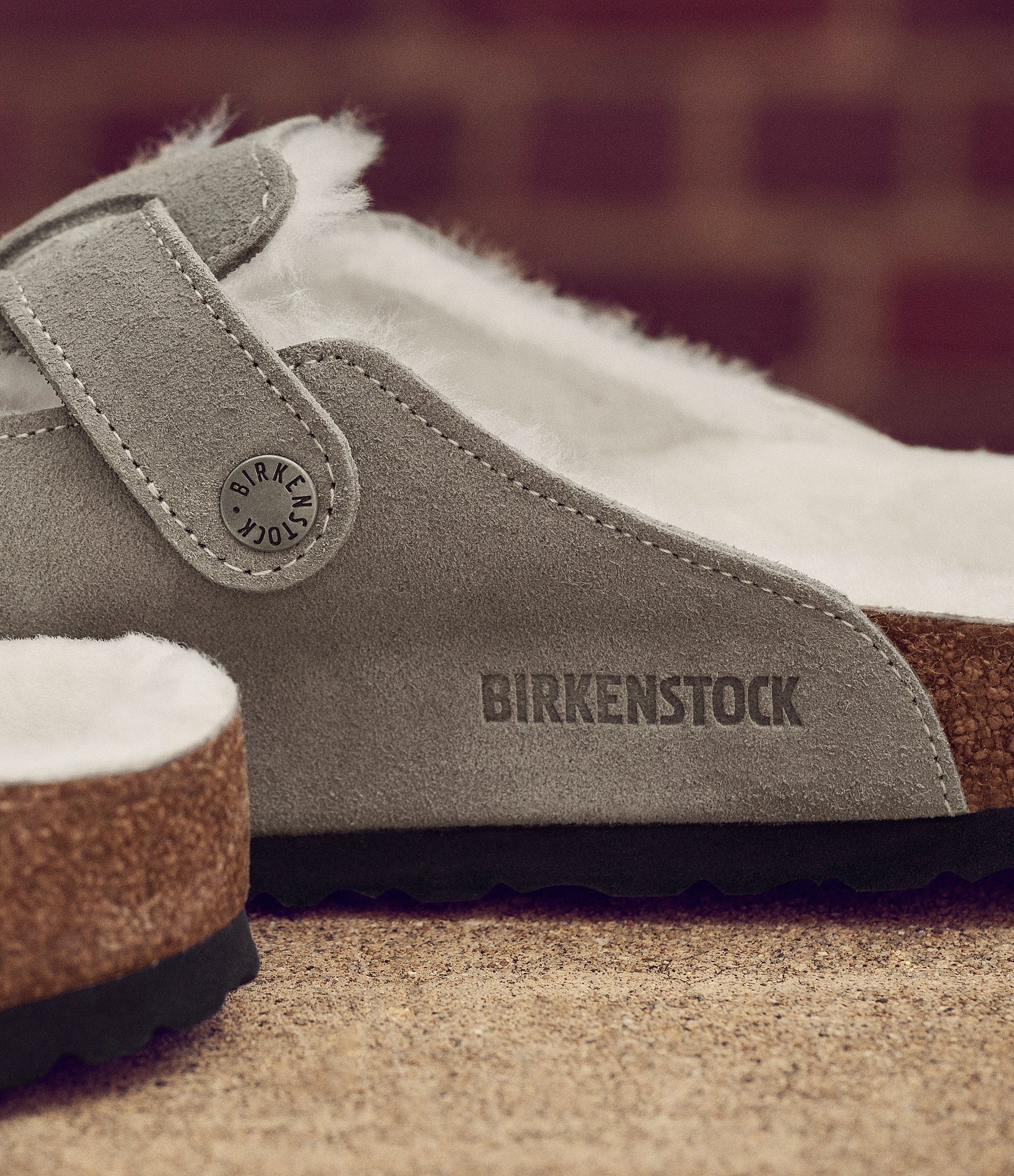 Birkenstock Women's Boston Suede Shearling-Lined Clogs