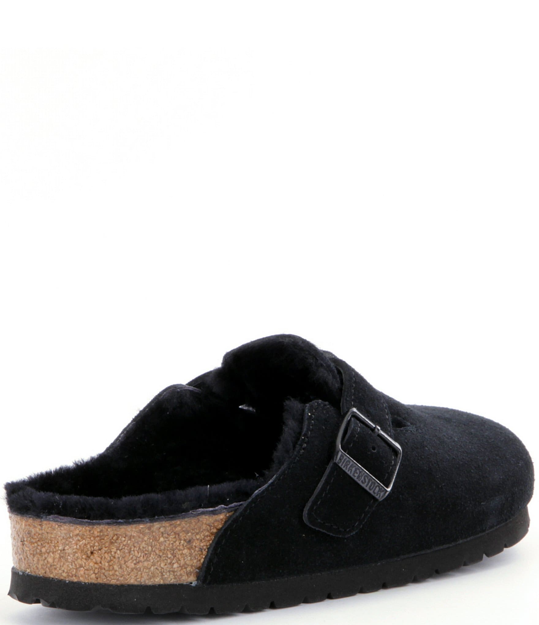 Birkenstock Women's Boston Suede Shearling-Lined Clogs