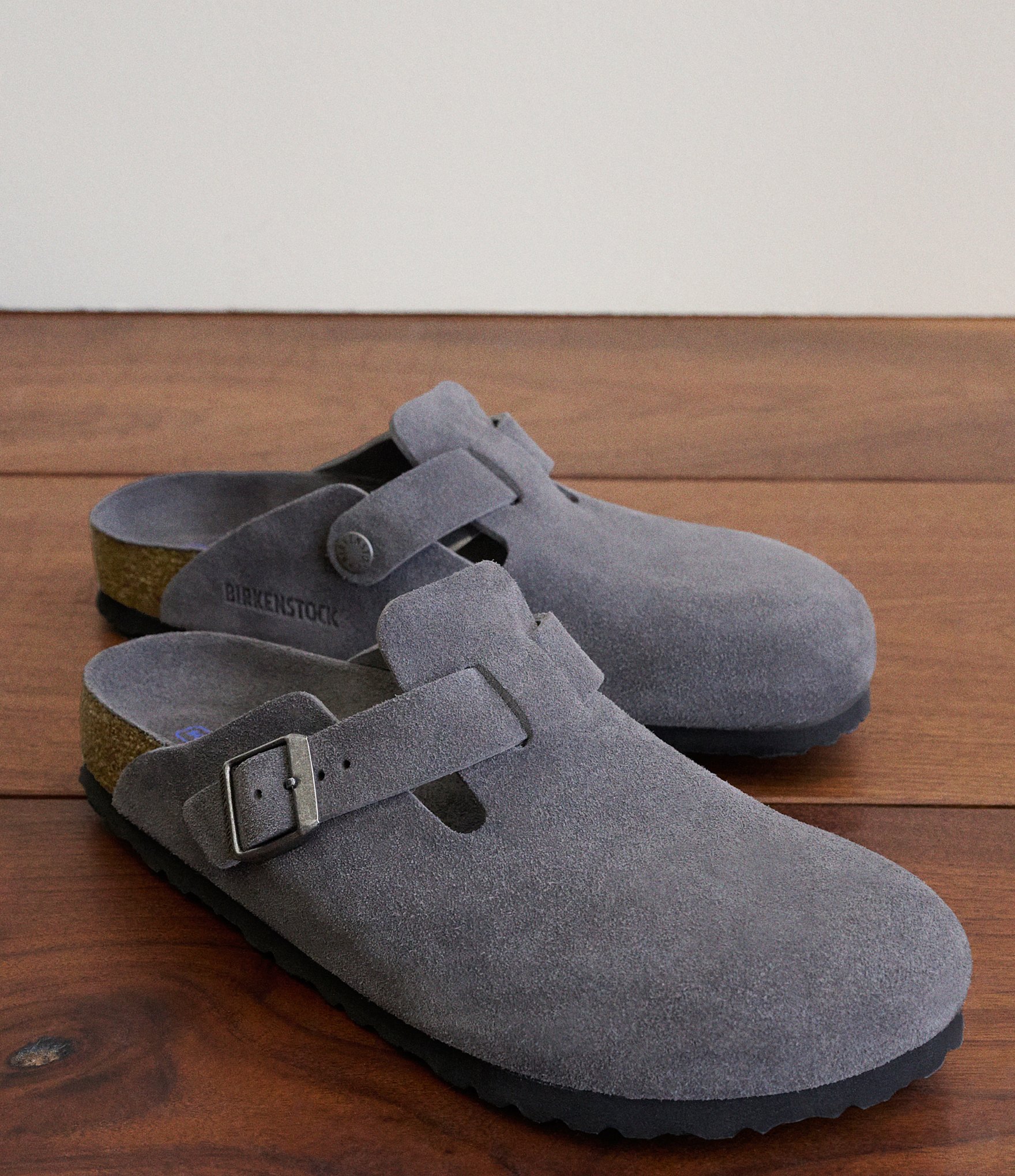 Birkenstock Women's Boston Suede Soft Footbed Family Matching Clogs