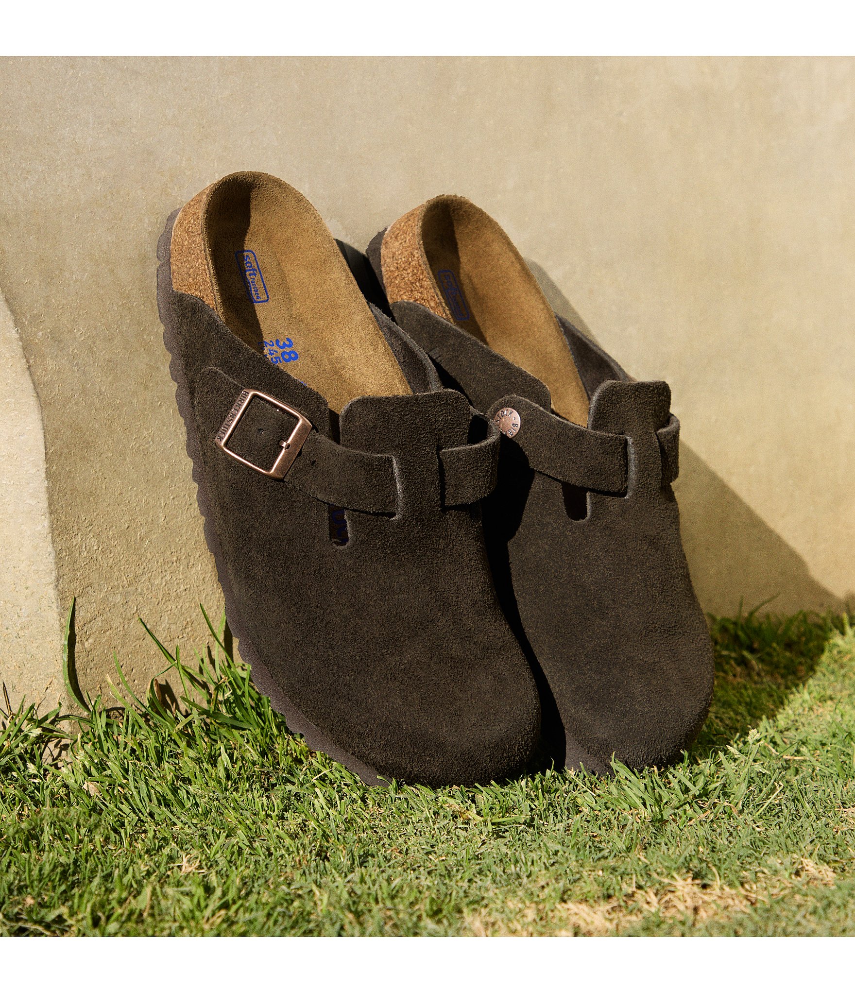 Birkenstock Women's Boston Suede Soft Footbed Family Matching Clogs
