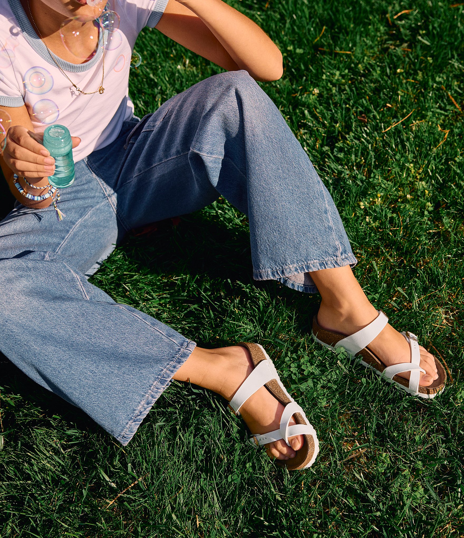 Birkenstock Girls' Mayari Birkibuc Toe Loop Family Matching Sandals (Infant)