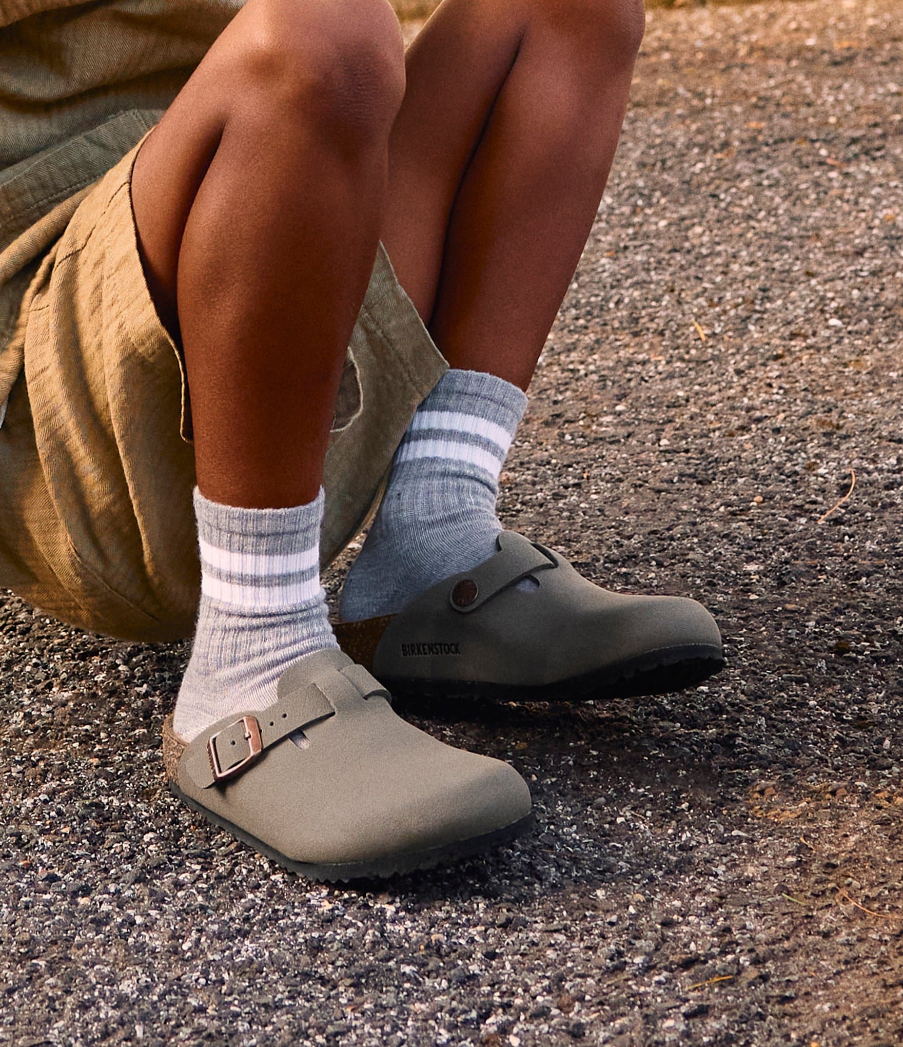 Birkenstock Kids' Boston Birkibuc Clogs (Toddler)