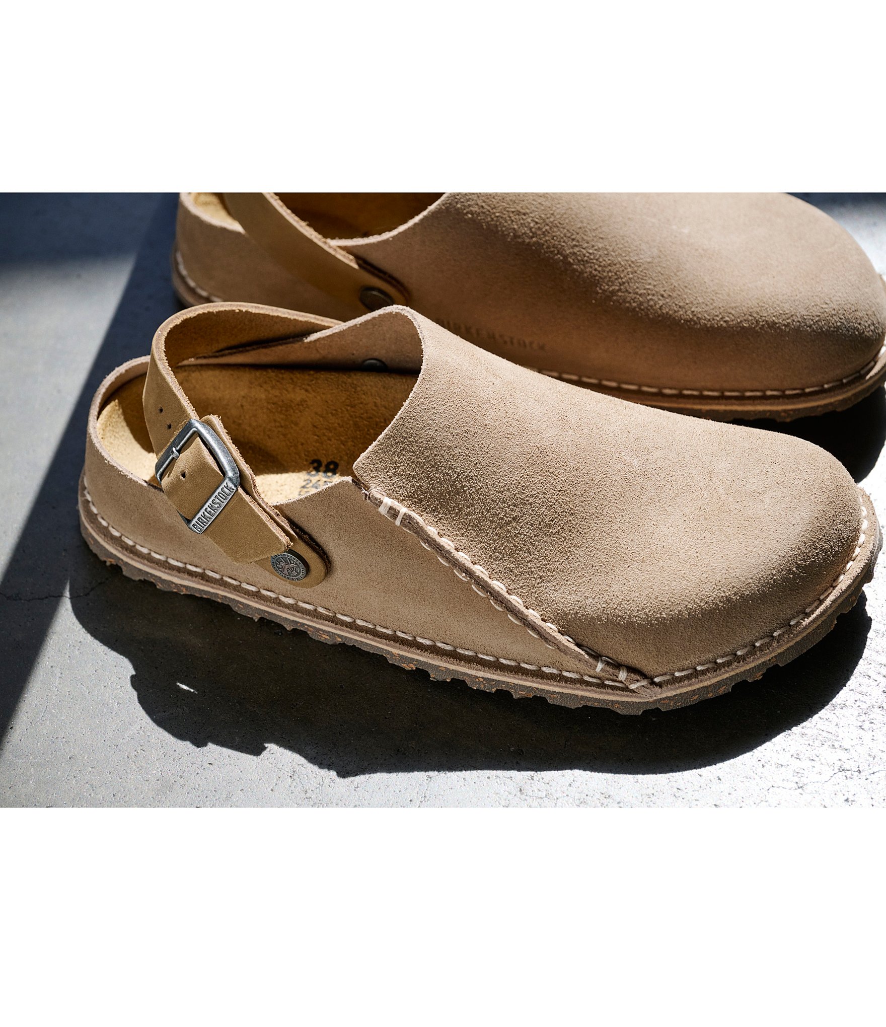 Birkenstock Men's Lutry 365 Suede Slip On Clogs