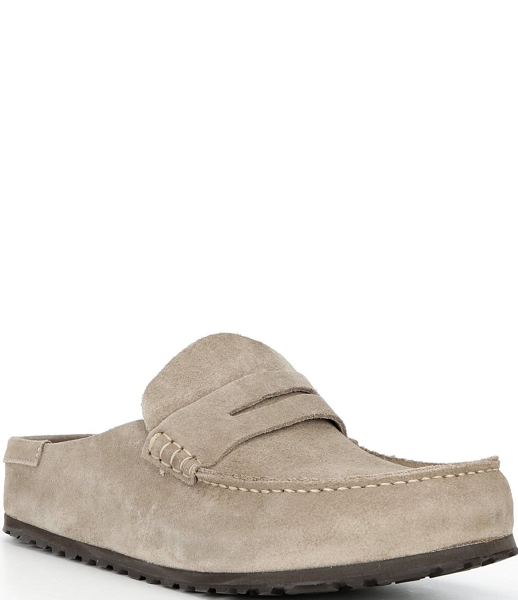 Birkenstock Men's Naples Suede Wrapped Penny Keeper Clogs