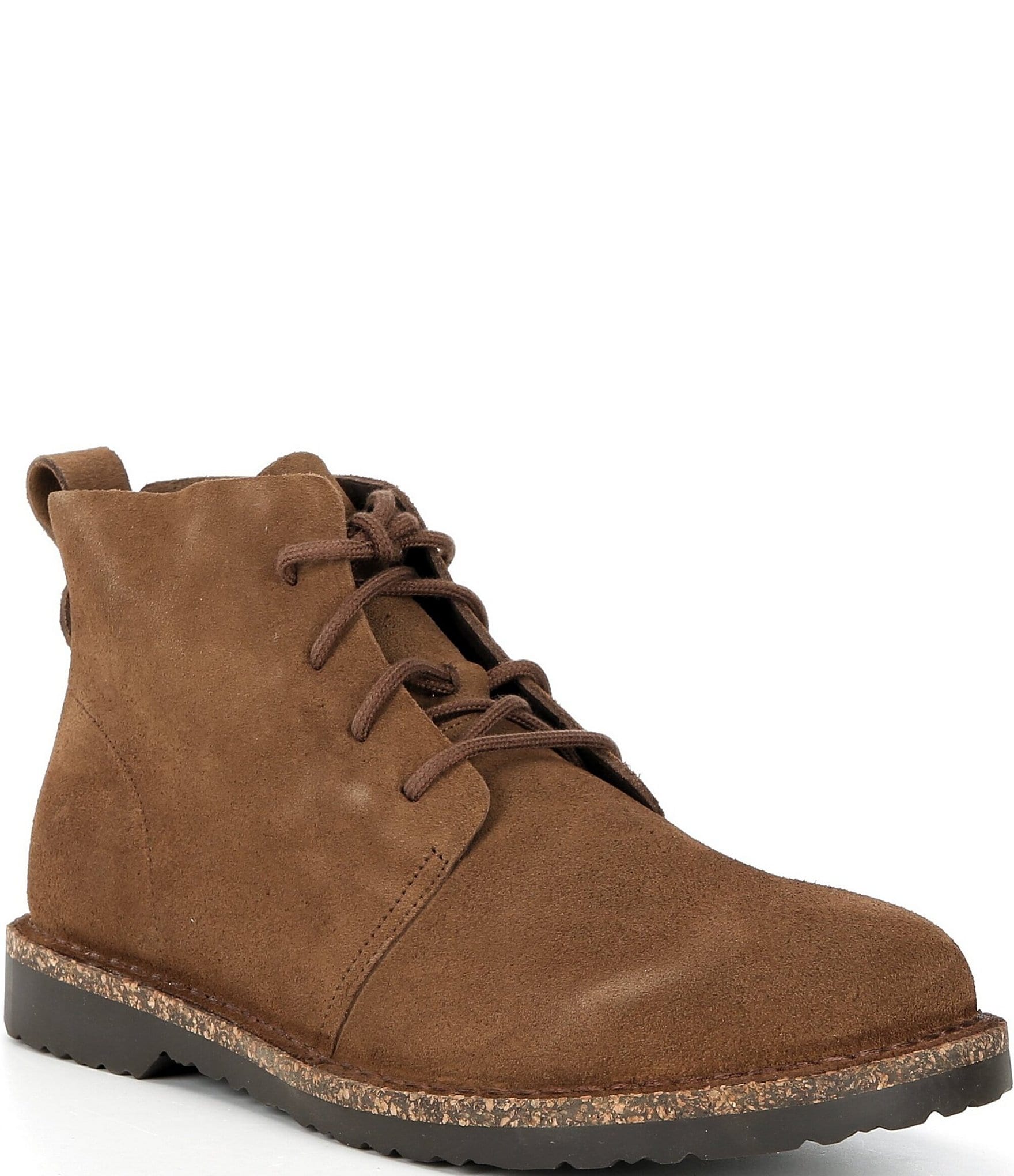 Birkenstock Men\'s Dark Brown Suede Boots Highwood Lace Mid | Men | Suede | Dark Tea – Birkenstock Midtown main image 2