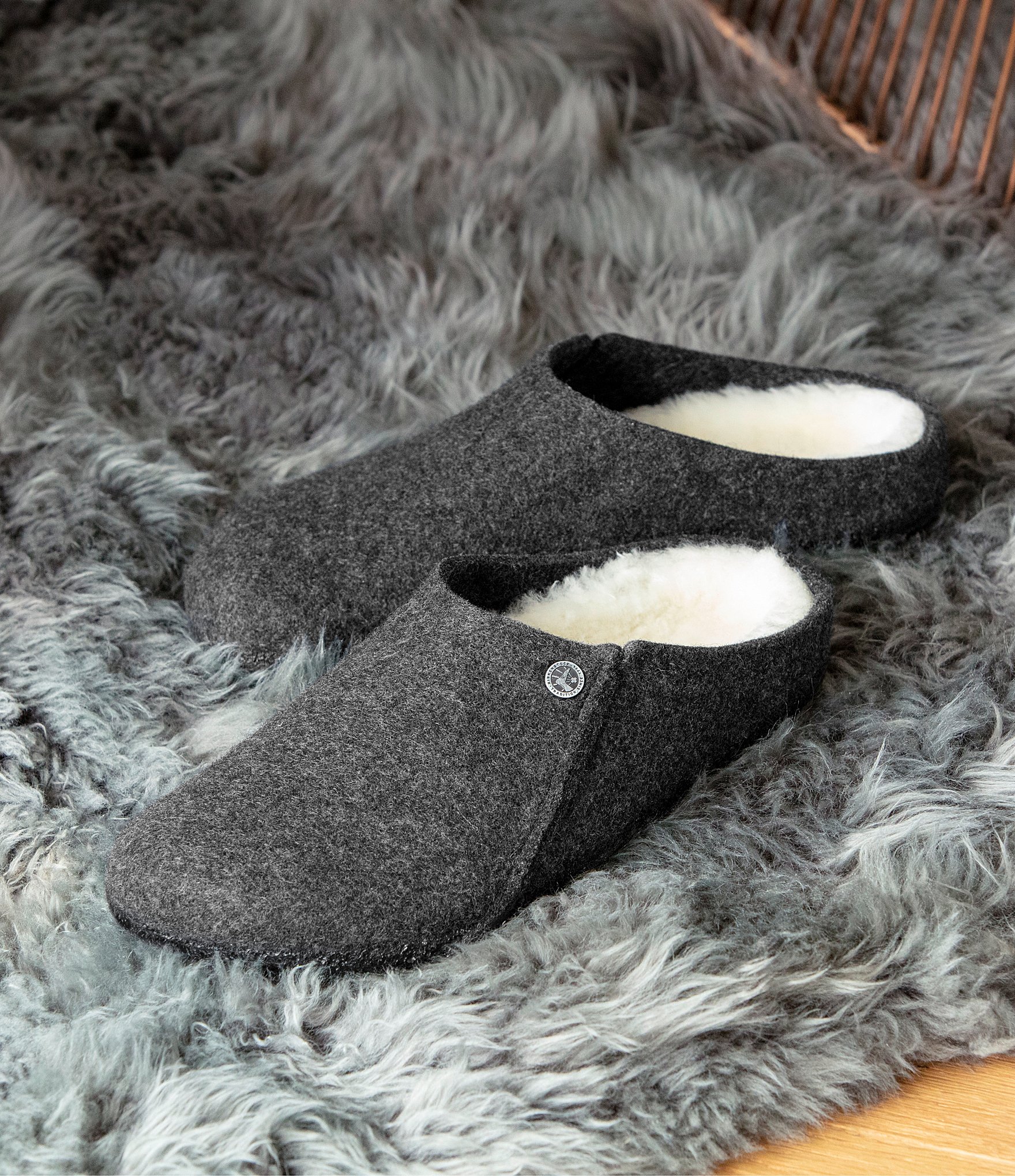 Birkenstock Men's Zermatt Shearling Clog Slippers