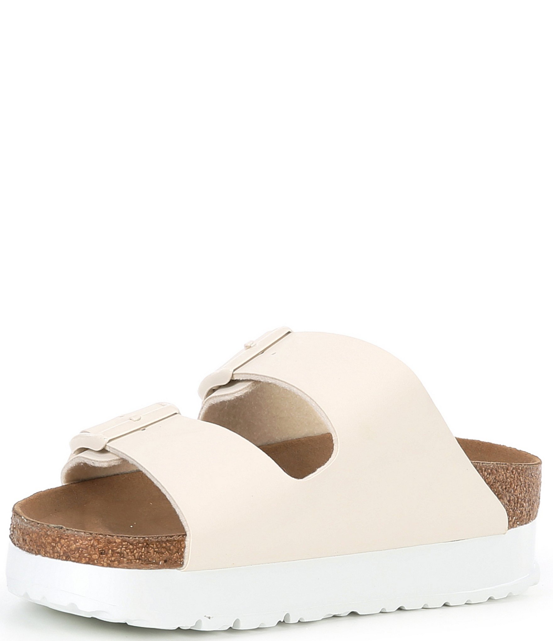 Birkenstock Women's Arizona Platform Flex Double Buckle Slide Sandals