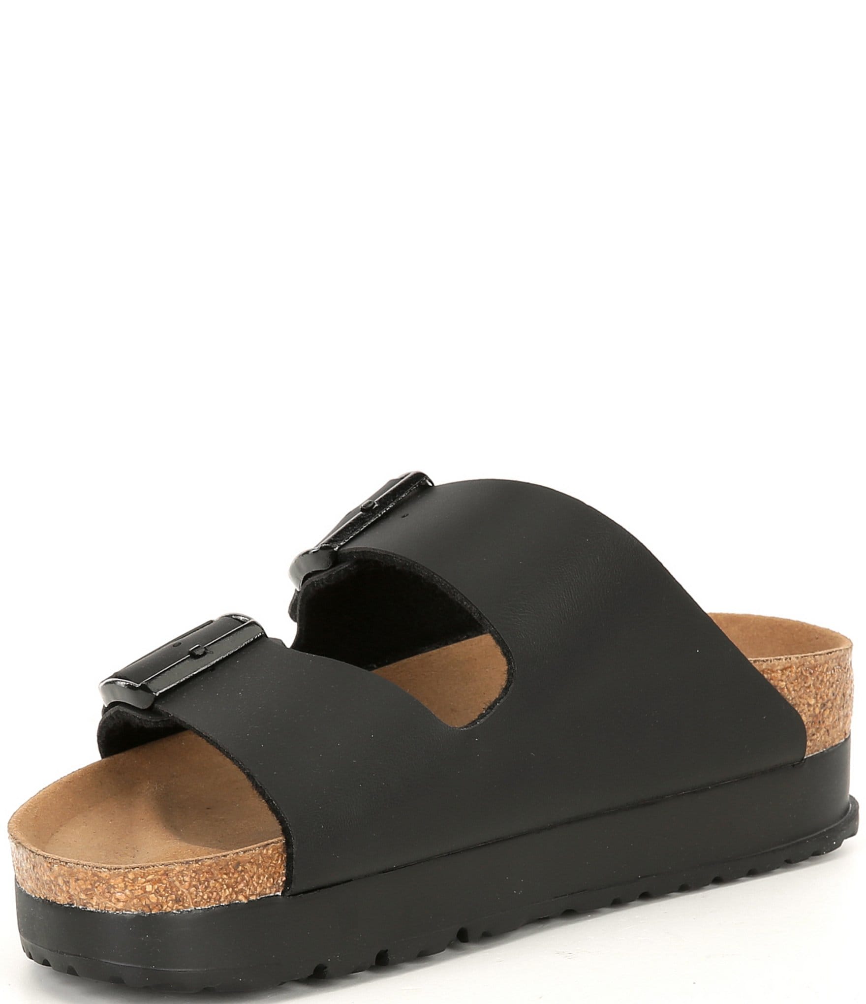 Birkenstock Women's Arizona Platform Flex Double Buckle Slide Sandals