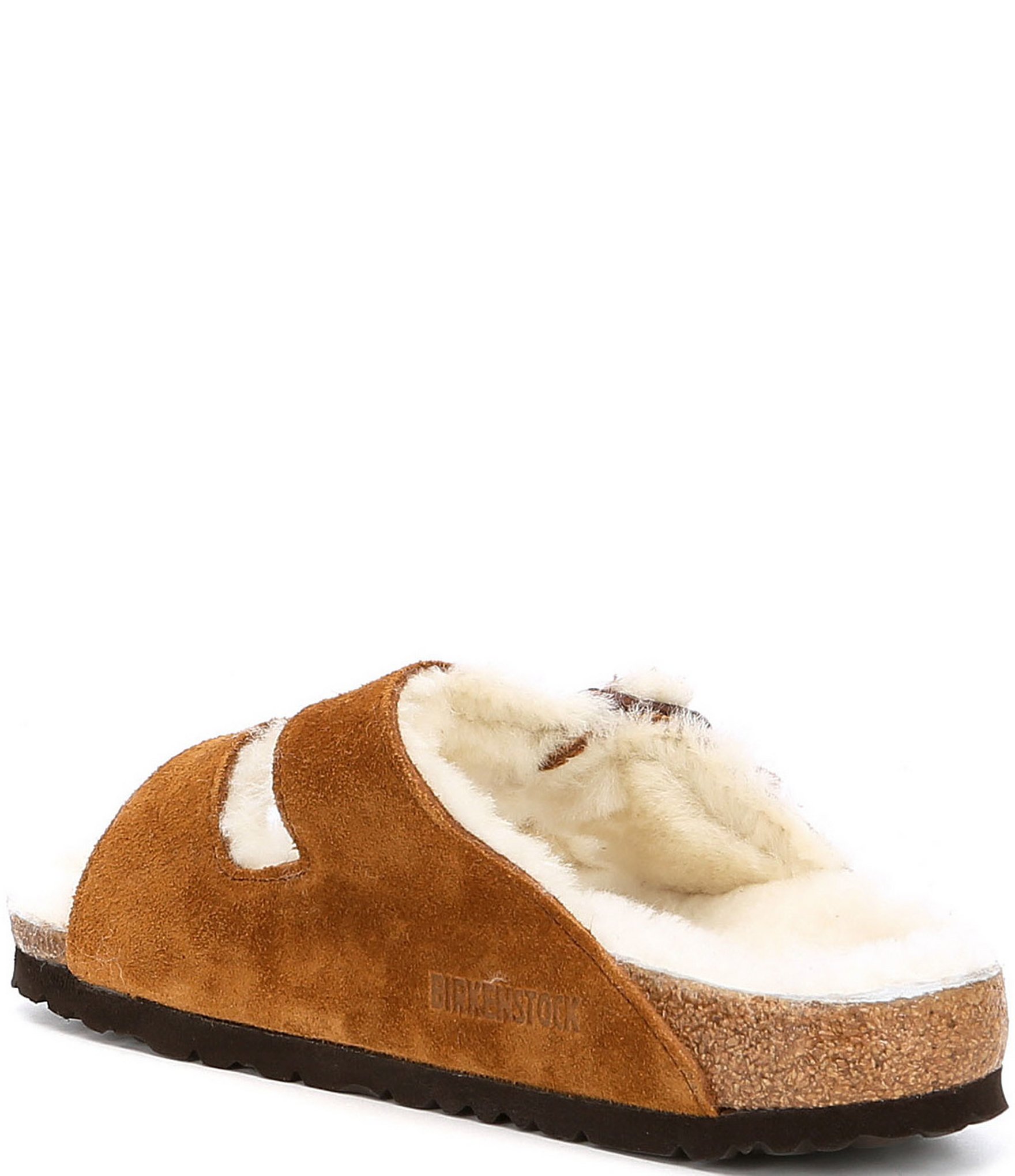 Birkenstock Women's Arizona Suede Shearling Sandals