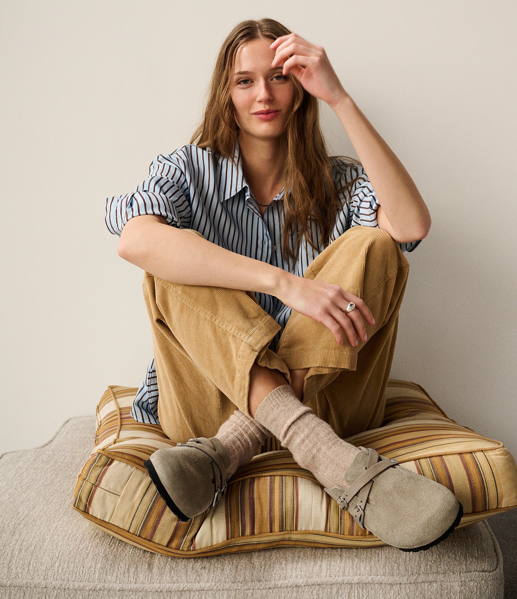 Birkenstock Women's Blair Suede Cross Strap Clogs