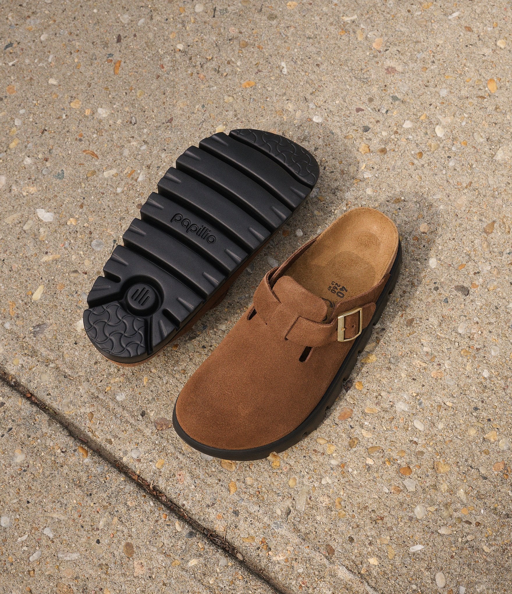 Birkenstock Papillio by Birkenstock Women's Boston Chunky Suede Platform Clogs