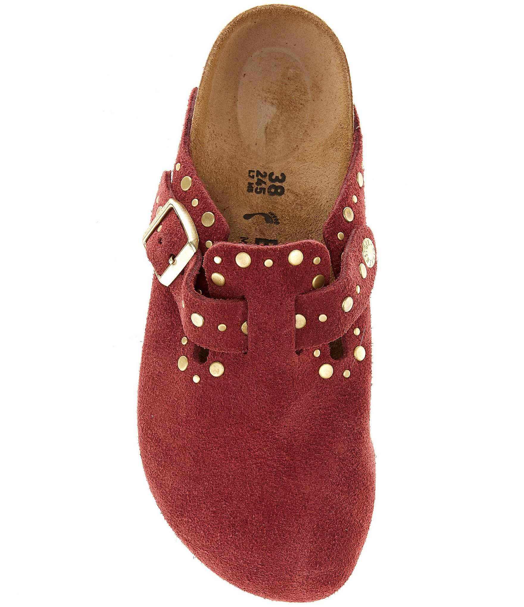 Birkenstock Women's Boston Suede Rivet Studded Clogs