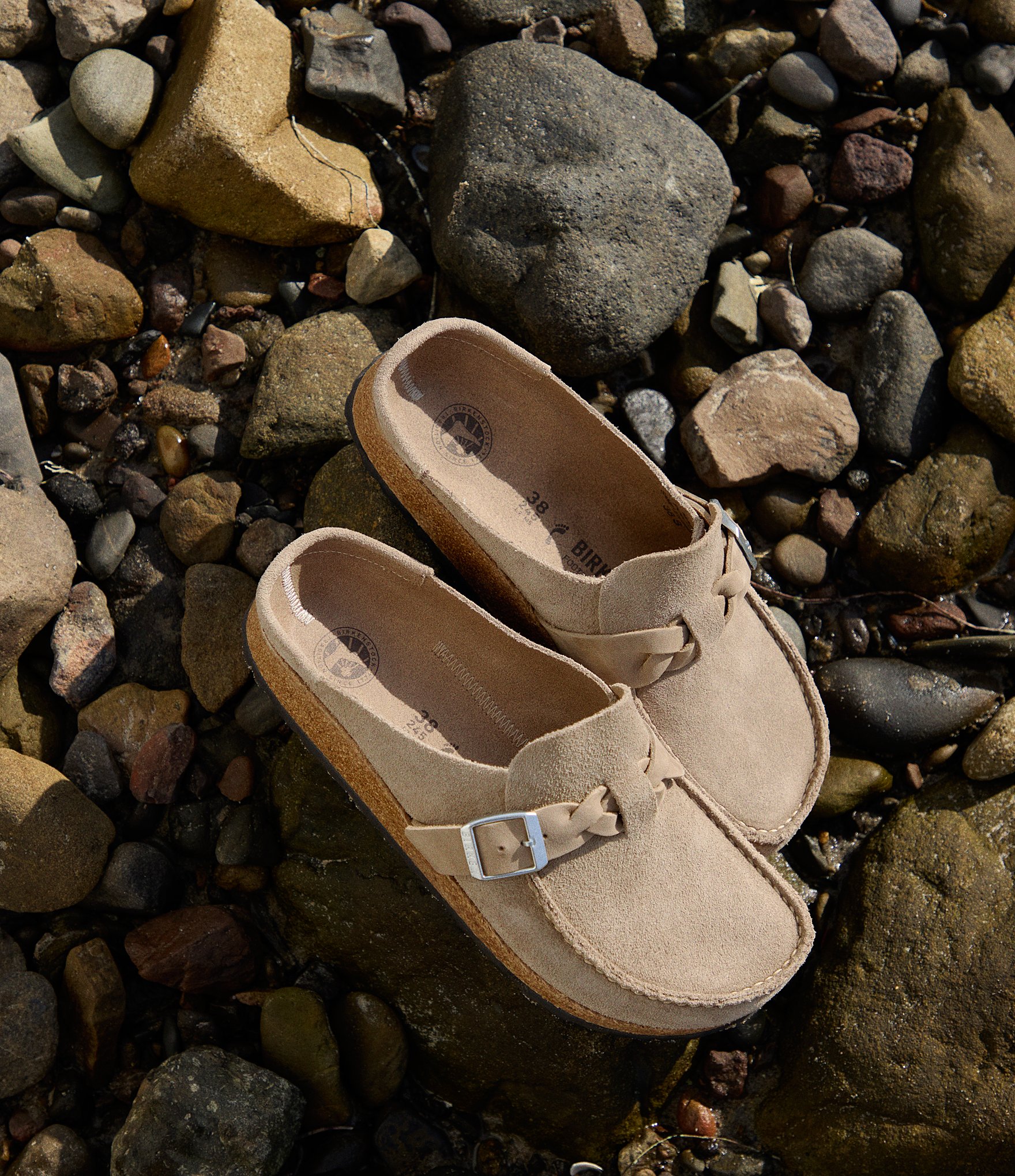 Birkenstock Women's Buckley Braided Suede Clogs