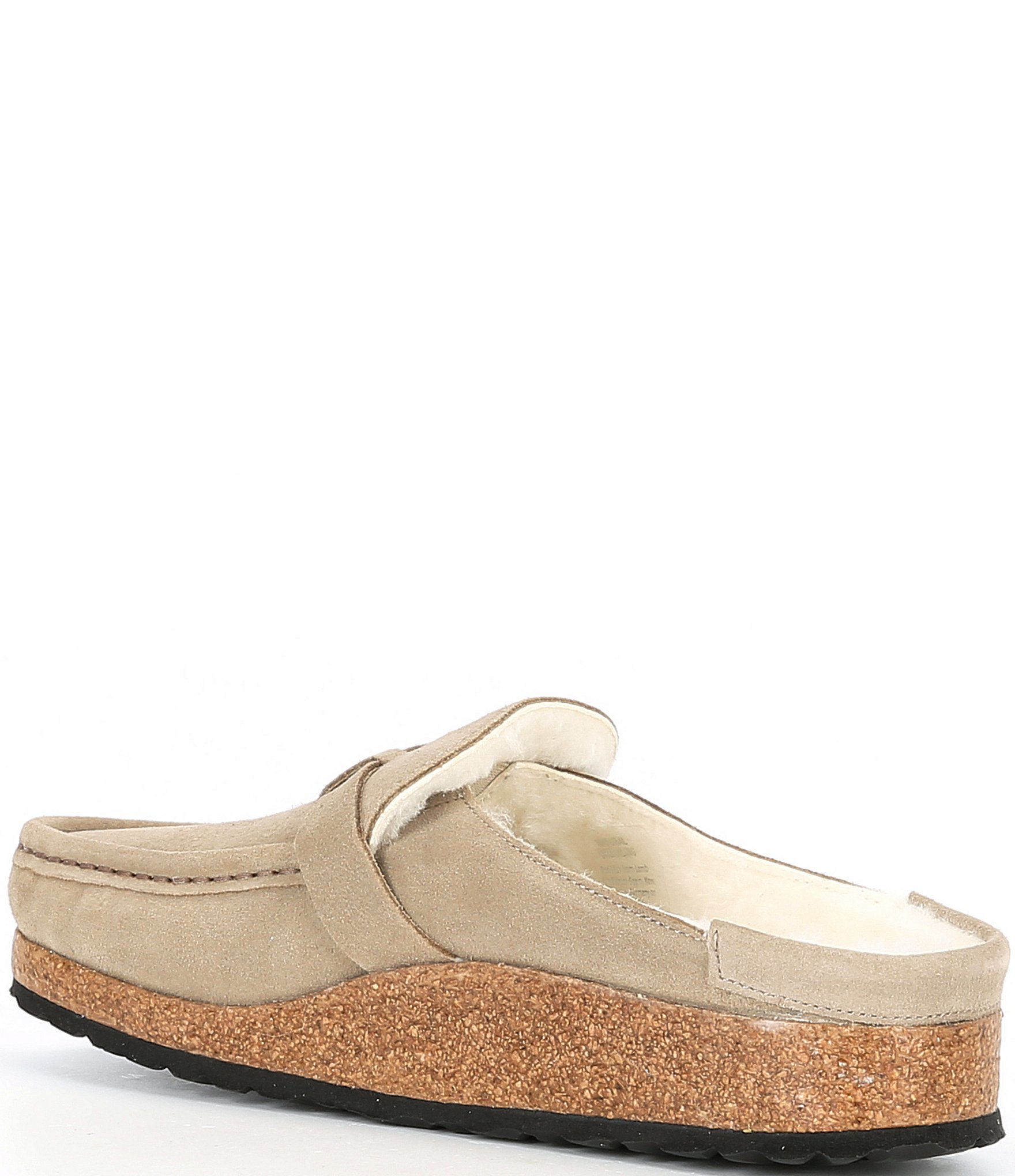 Birkenstock Women's Buckley Suede Shearling Clogs
