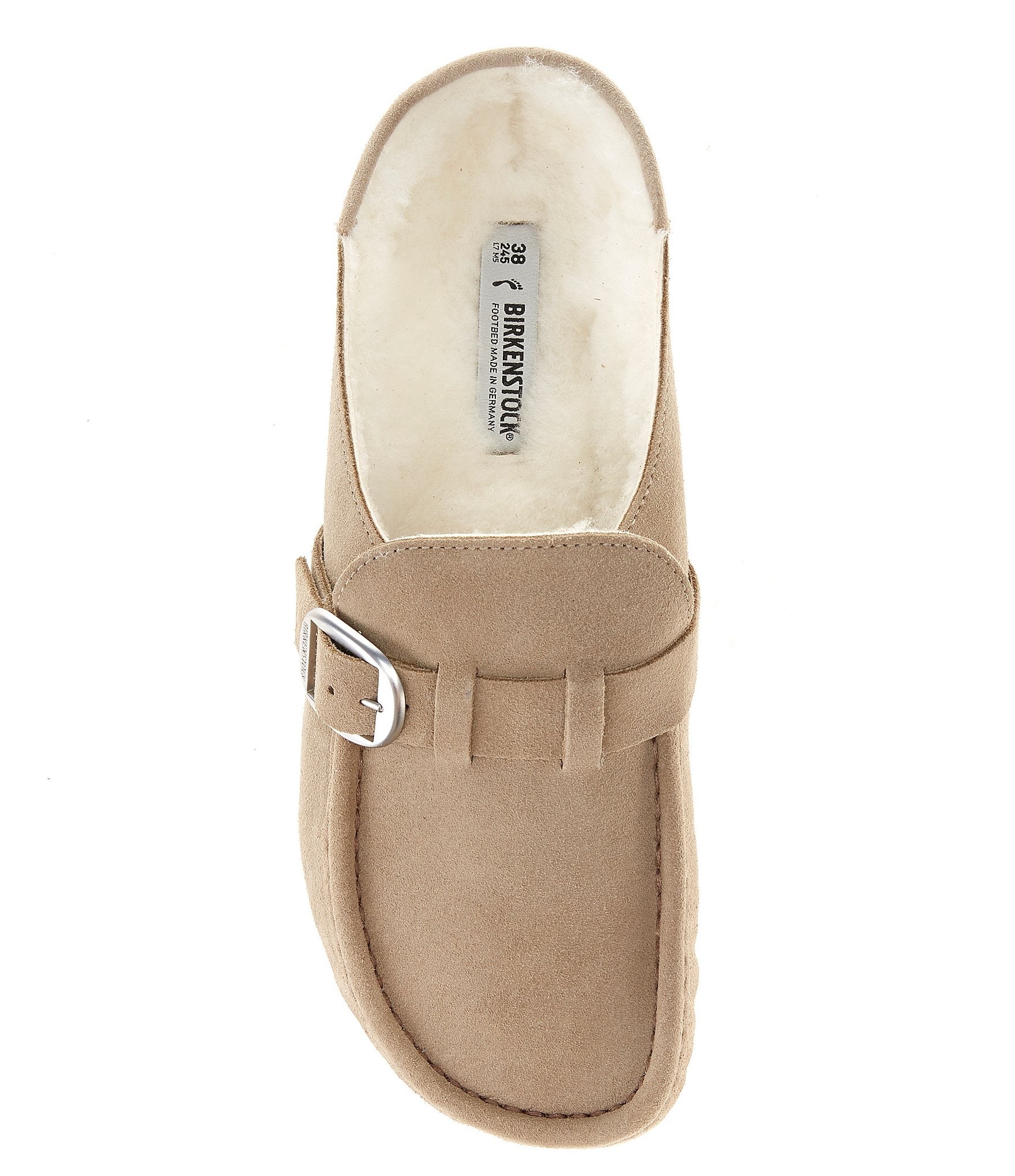 Birkenstock Women's Buckley Suede Shearling Clogs